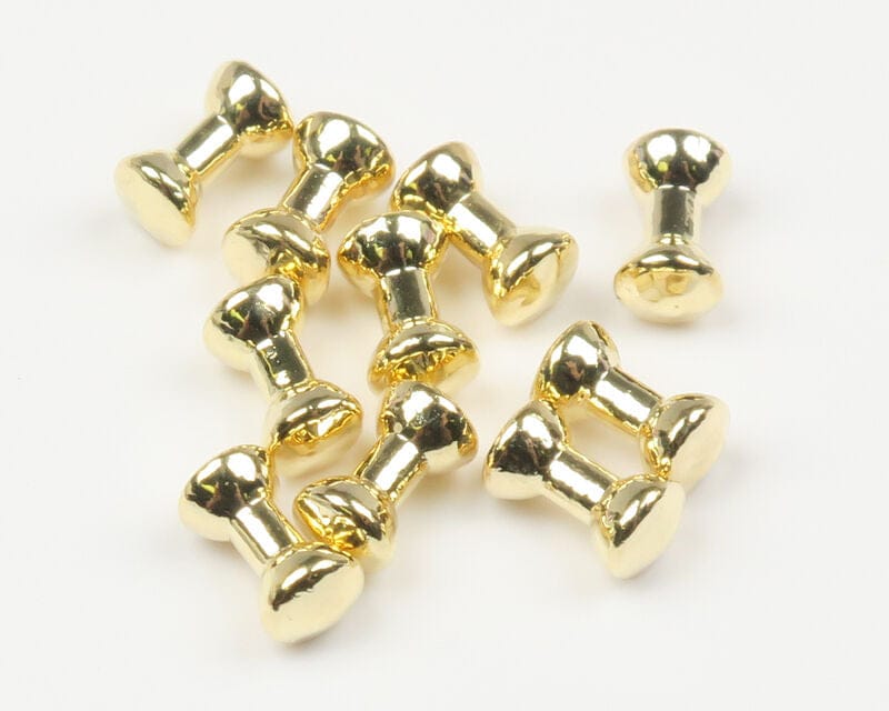 Hareline Gold Plated Lead Eyes