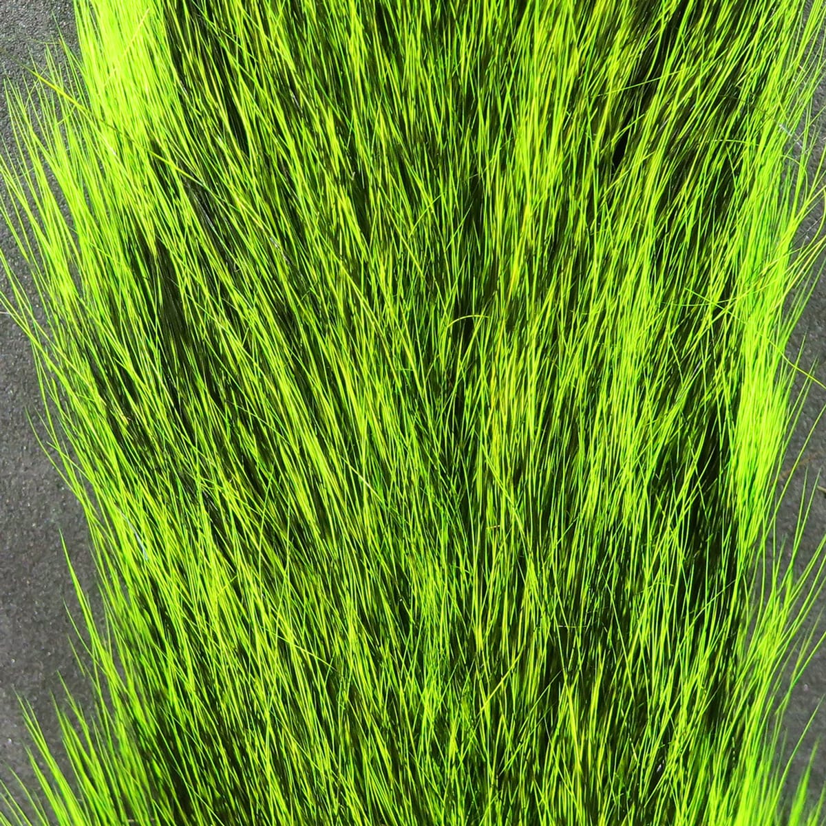 Dyed chartreuse green gray squirrel tails for fly tying, long fine natural fur bundled