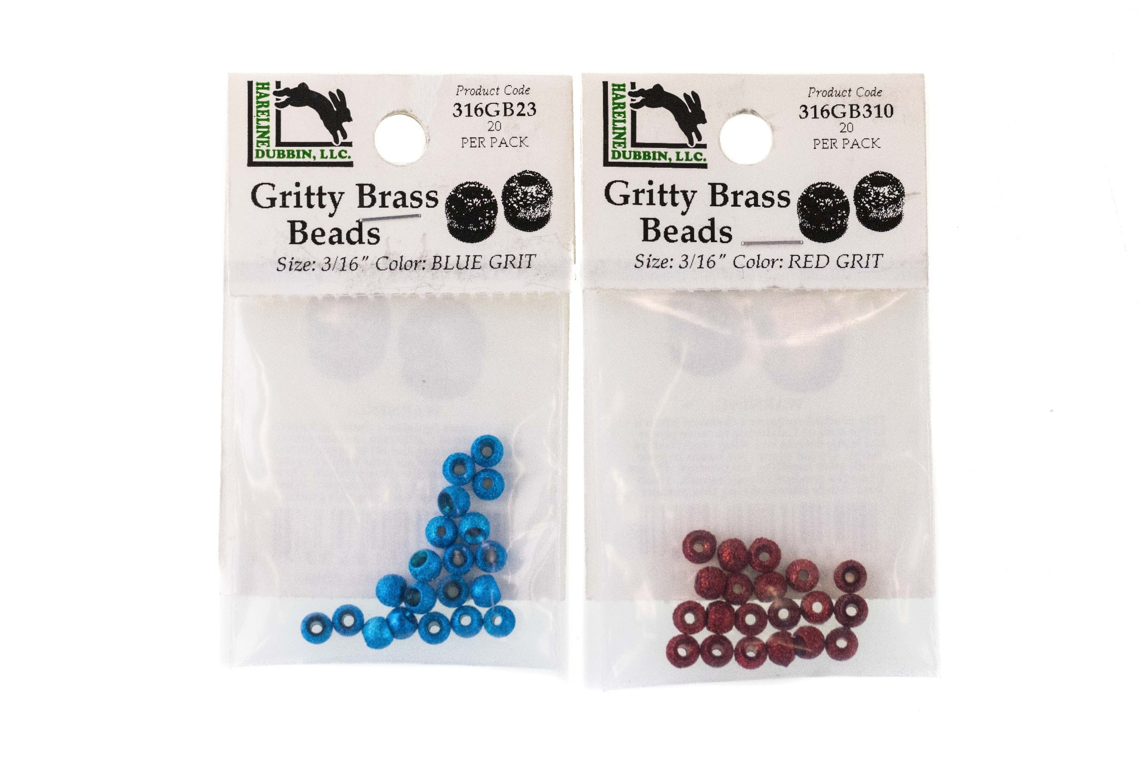 Hareline Gritty Brass Beads