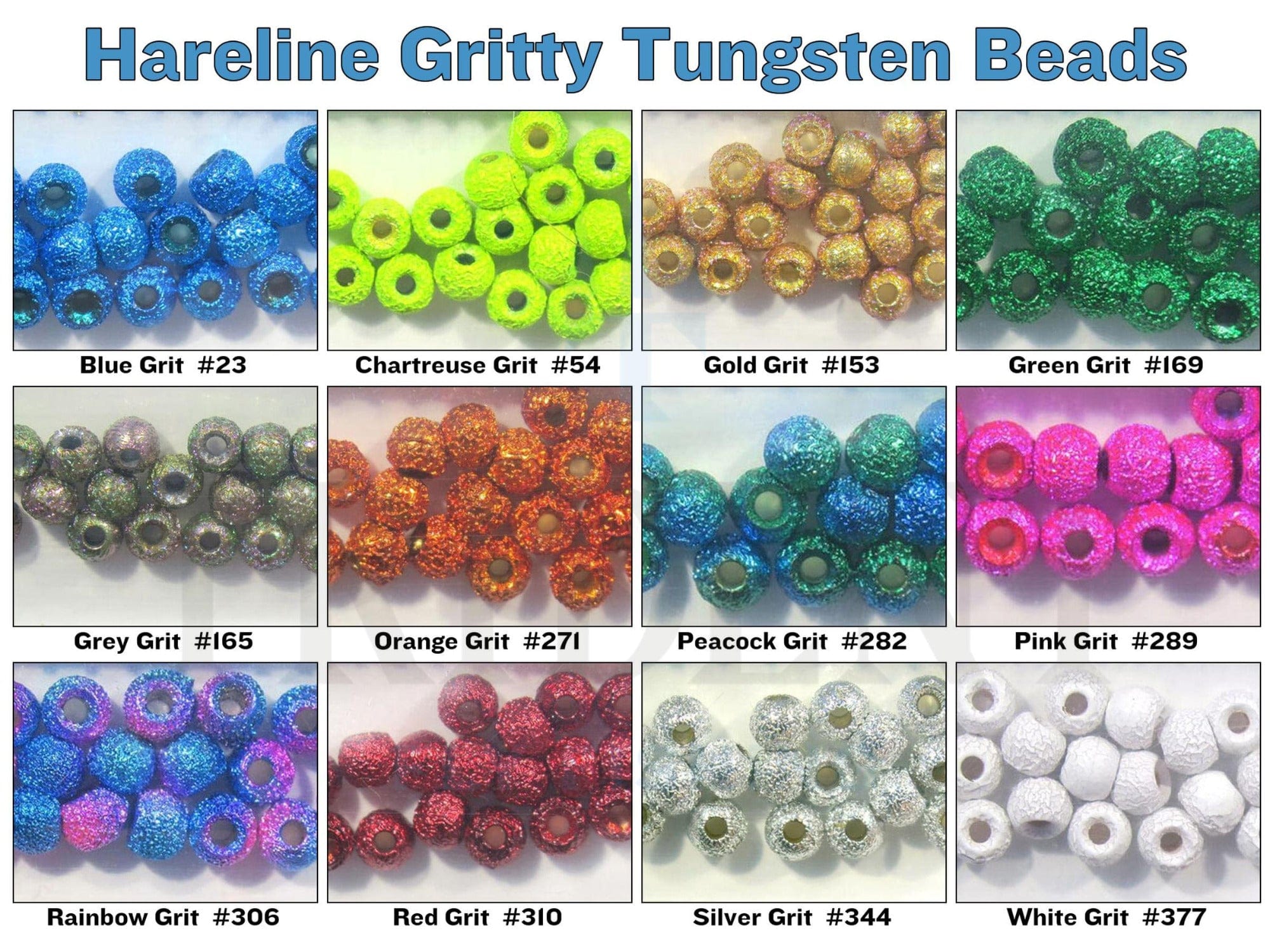 Hareline Gritty Tungsten Beads