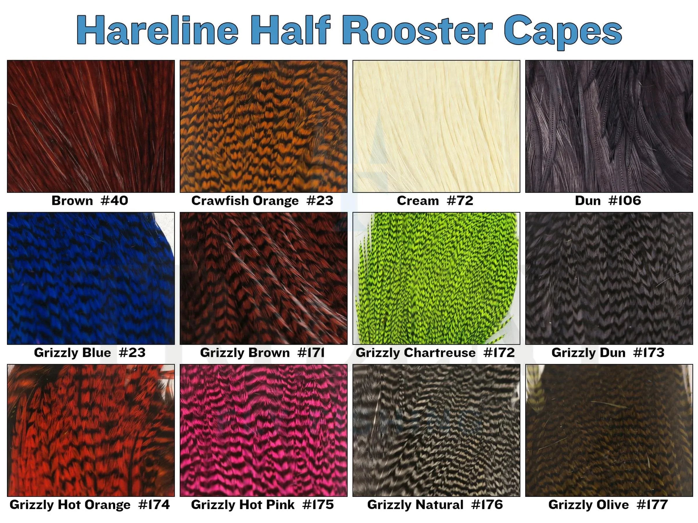 Hareline Half Rooster Capes