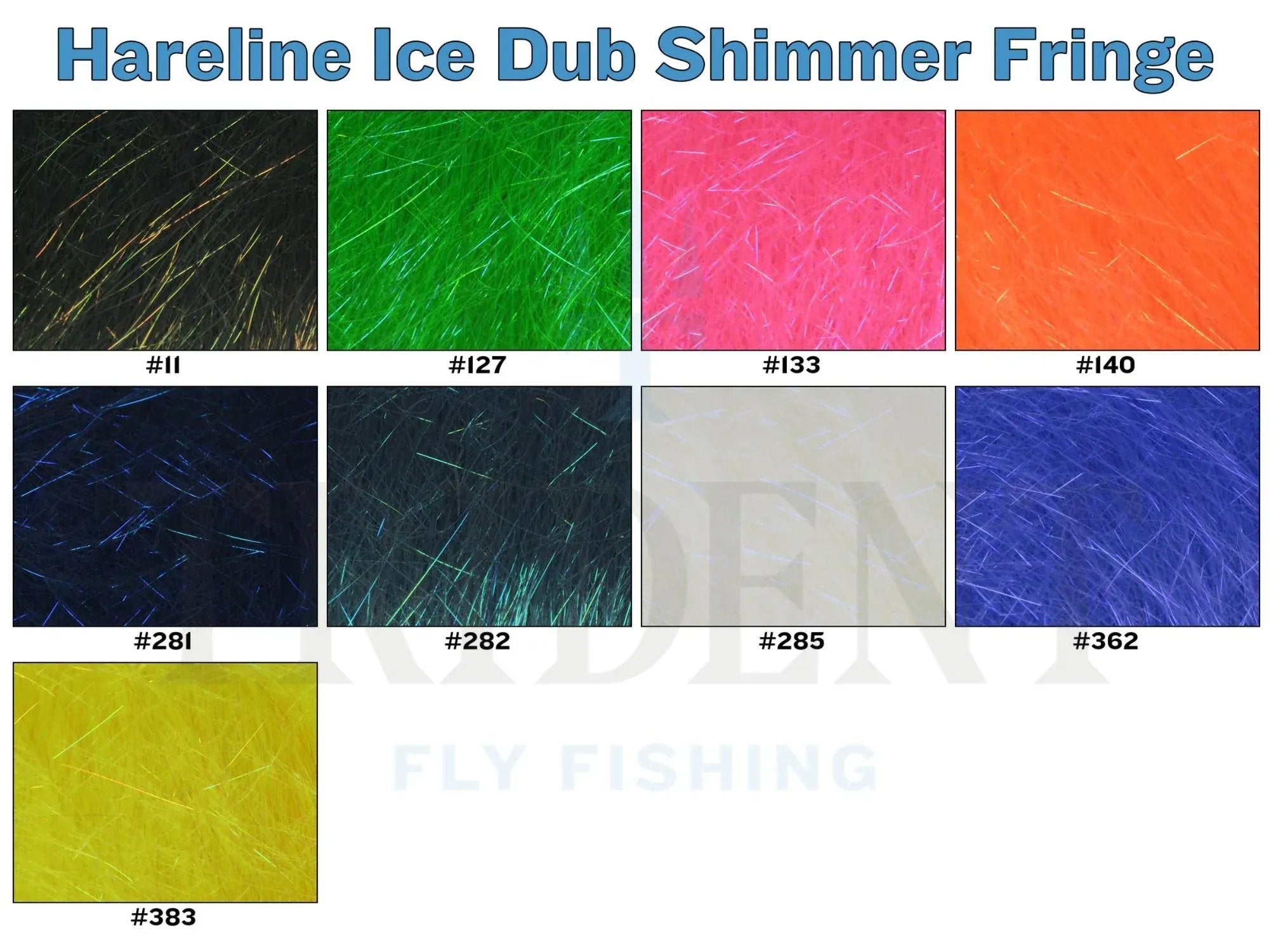 Hareline Ice Dub Shimmer Fringe