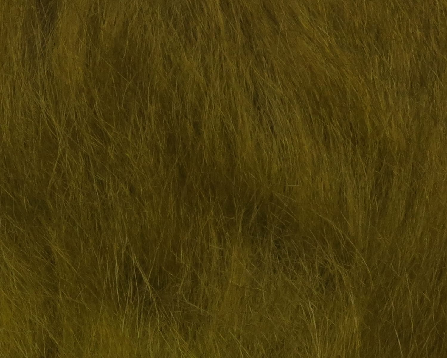 Olive-brown Hareline Icelandic sheep hair with long wispy fibers, soft fur for fly tying