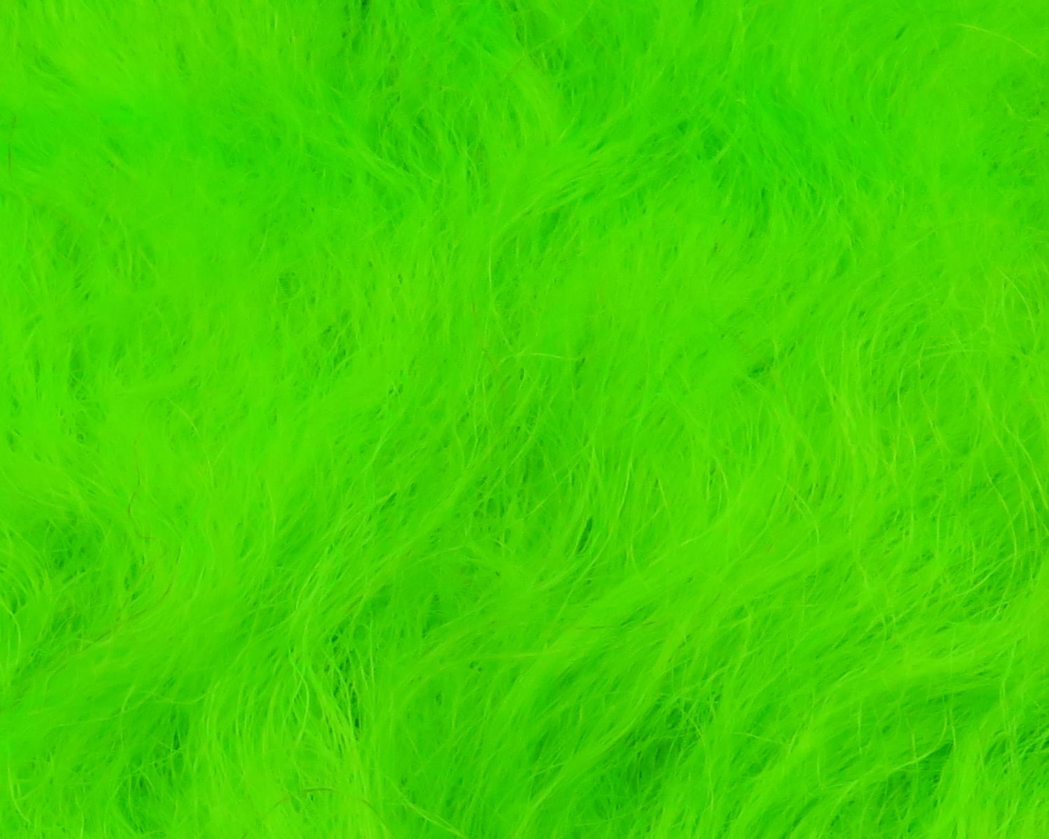 Bright chartreuse Icelandic sheep hair, long fluffy fibers for fly tying and streamer crafting