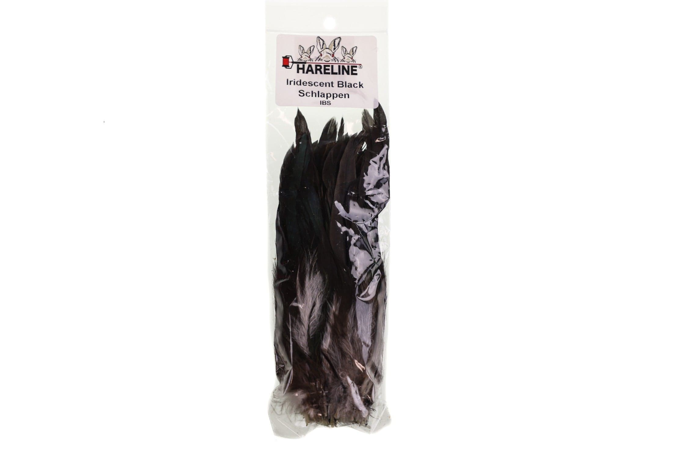 Hareline Iridescent Black Schlappen Feathers