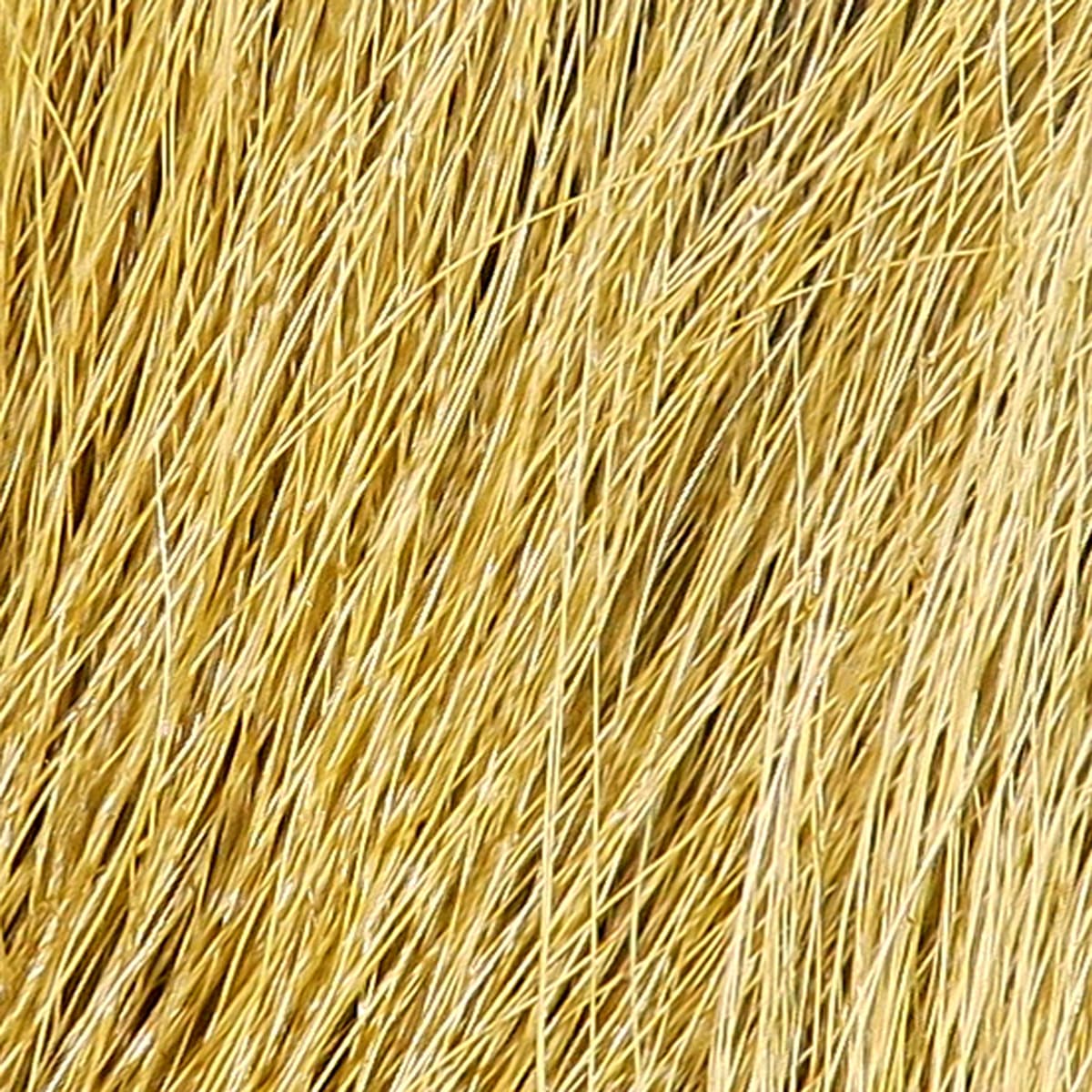 Golden tan large Northern bucktail hair bundle with long coarse deer hair fibers for fly tying and streamer construction