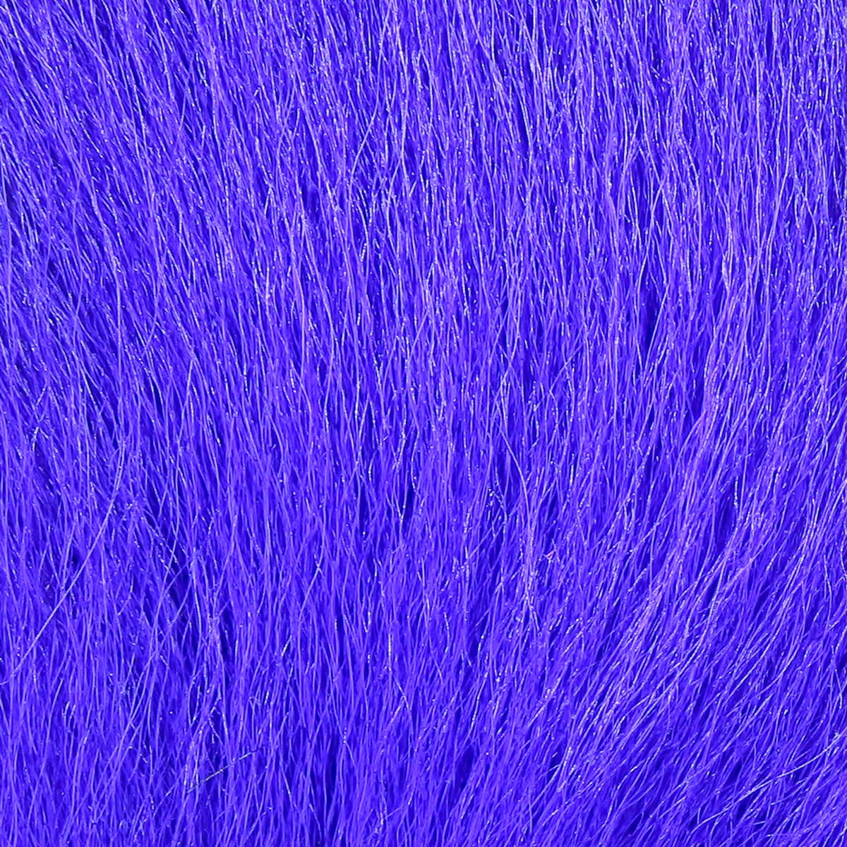 Vivid purple Hareline large northern bucktail hair with long fine deer fur fibers for fly tying, dense glossy texture