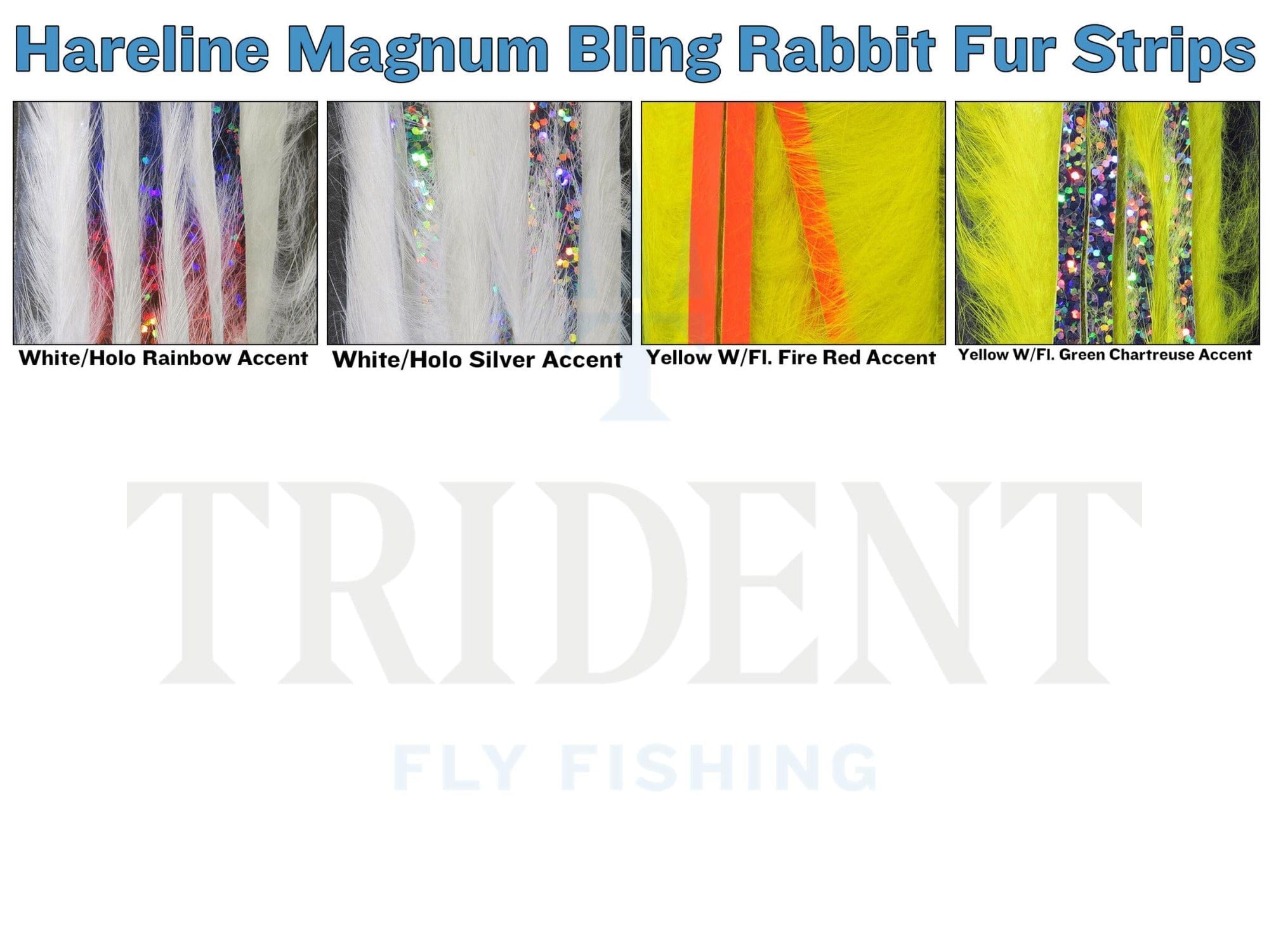 Hareline Magnum Bling Rabbit Fur Strips