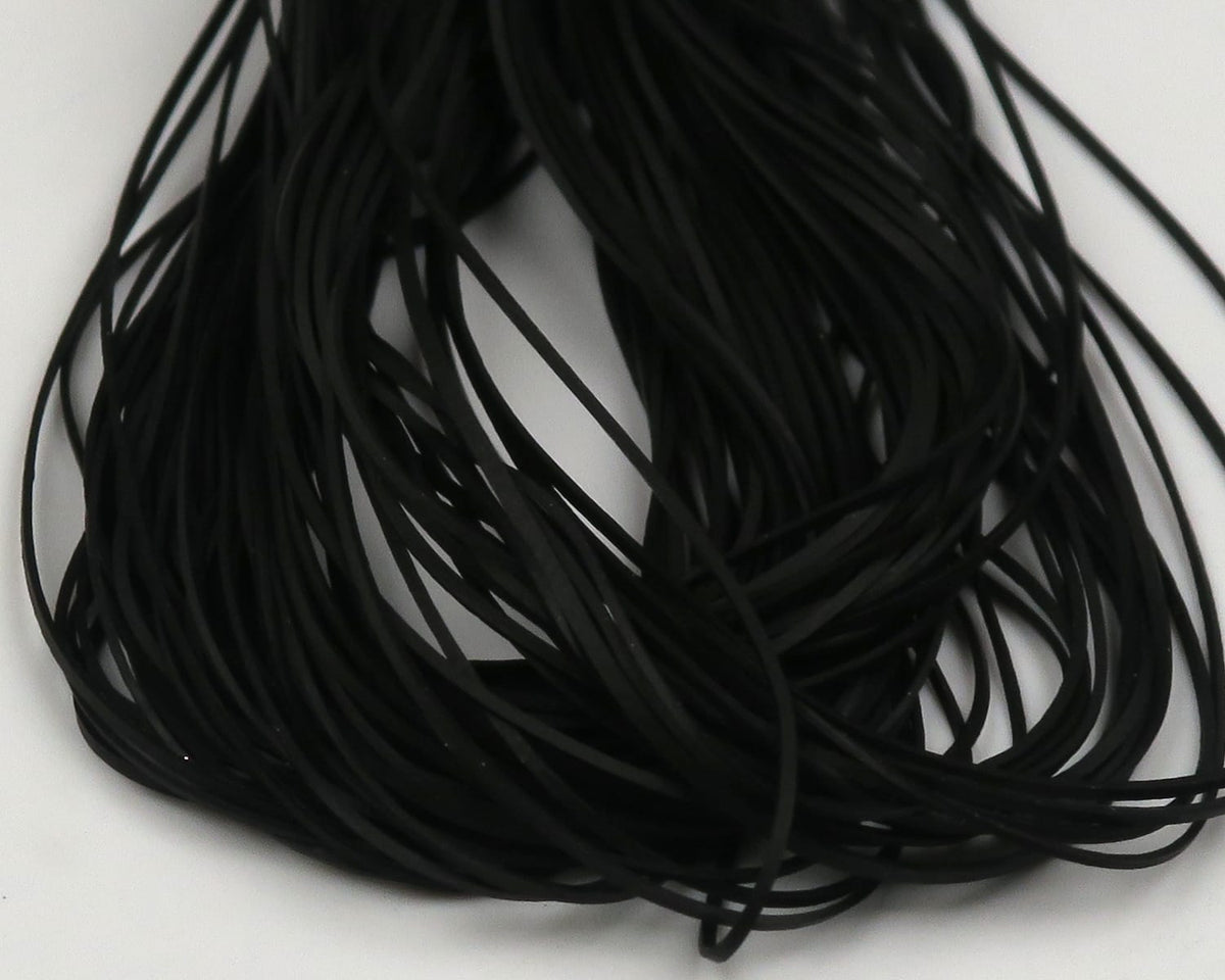 Black micro silicone legs bundle with thin flexible strands for fly tying