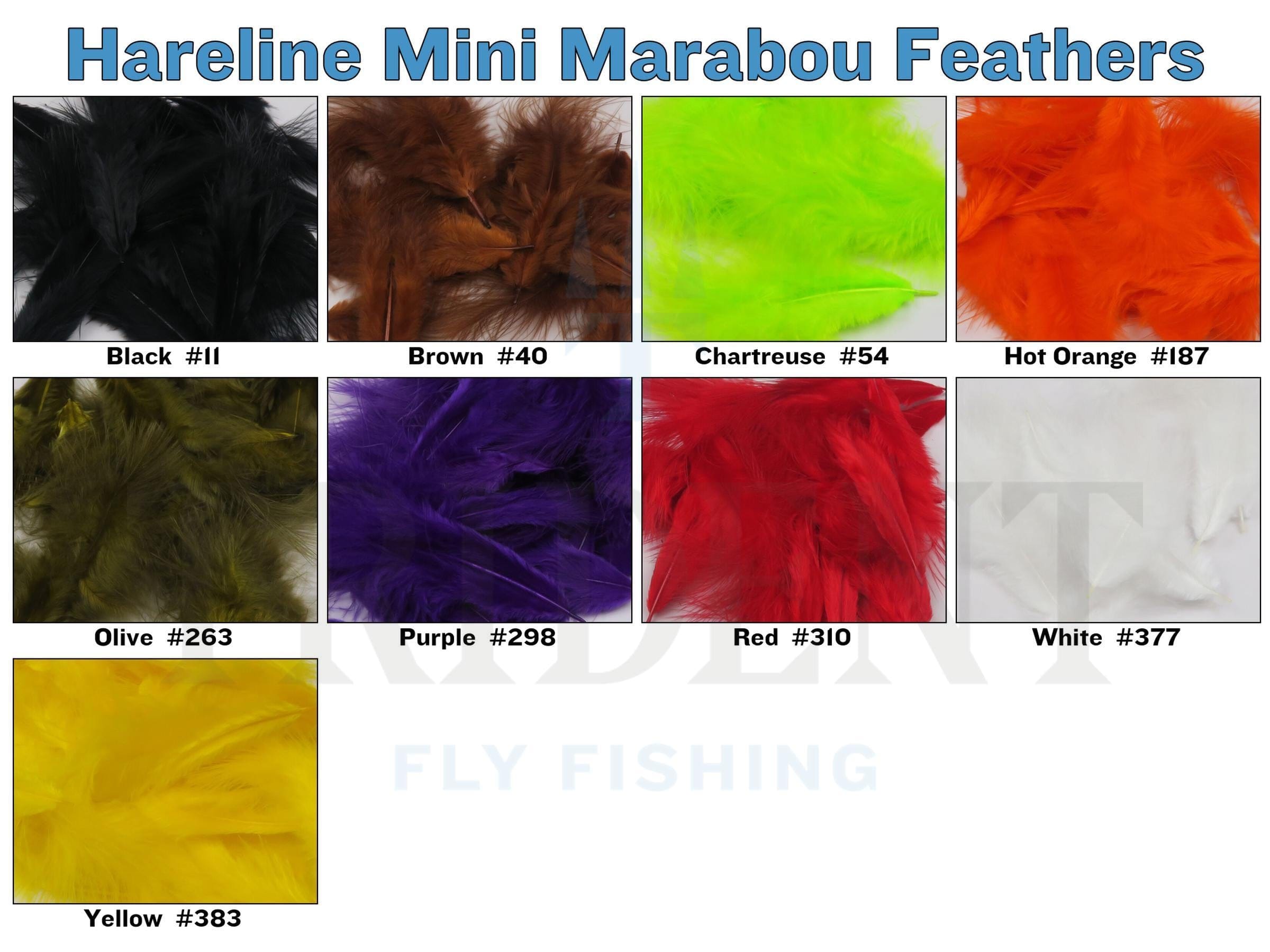Hareline Mini Marabou Feathers