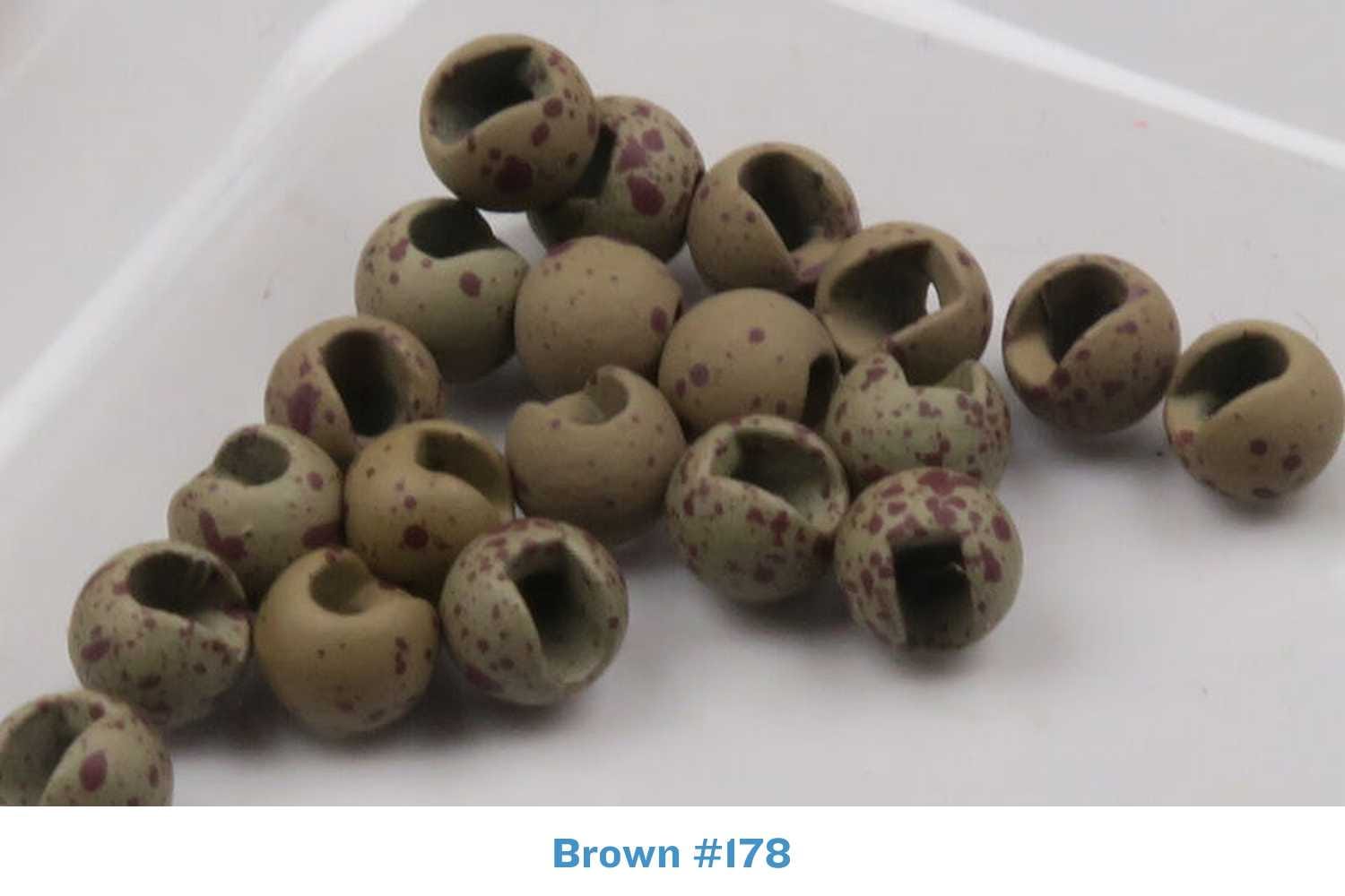 Hareline Mottled Tactical Slotted Tungsten Beads