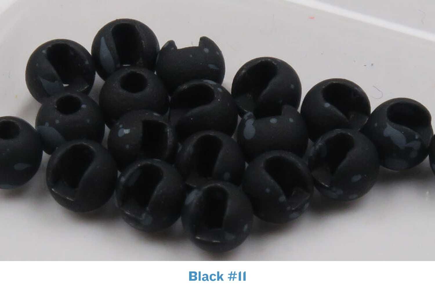 Hareline Mottled Tactical Slotted Tungsten Beads