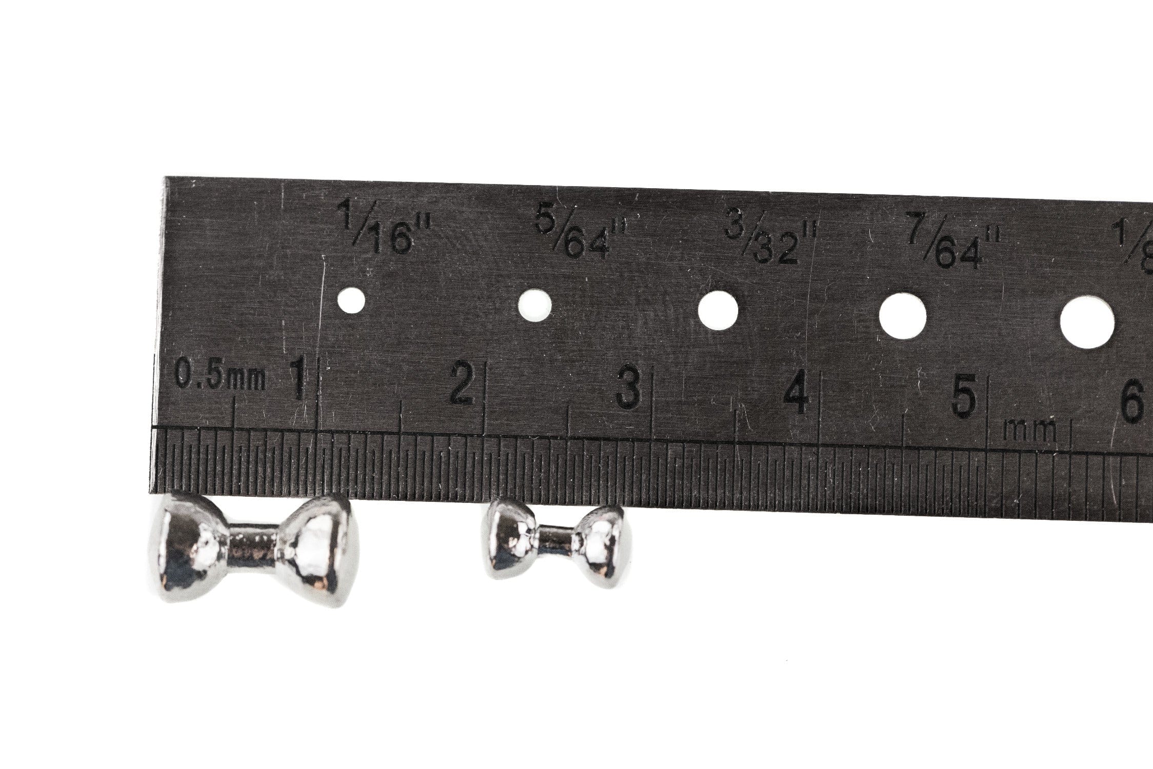 Hareline Nickel Plated Lead Dumbbell Eyes