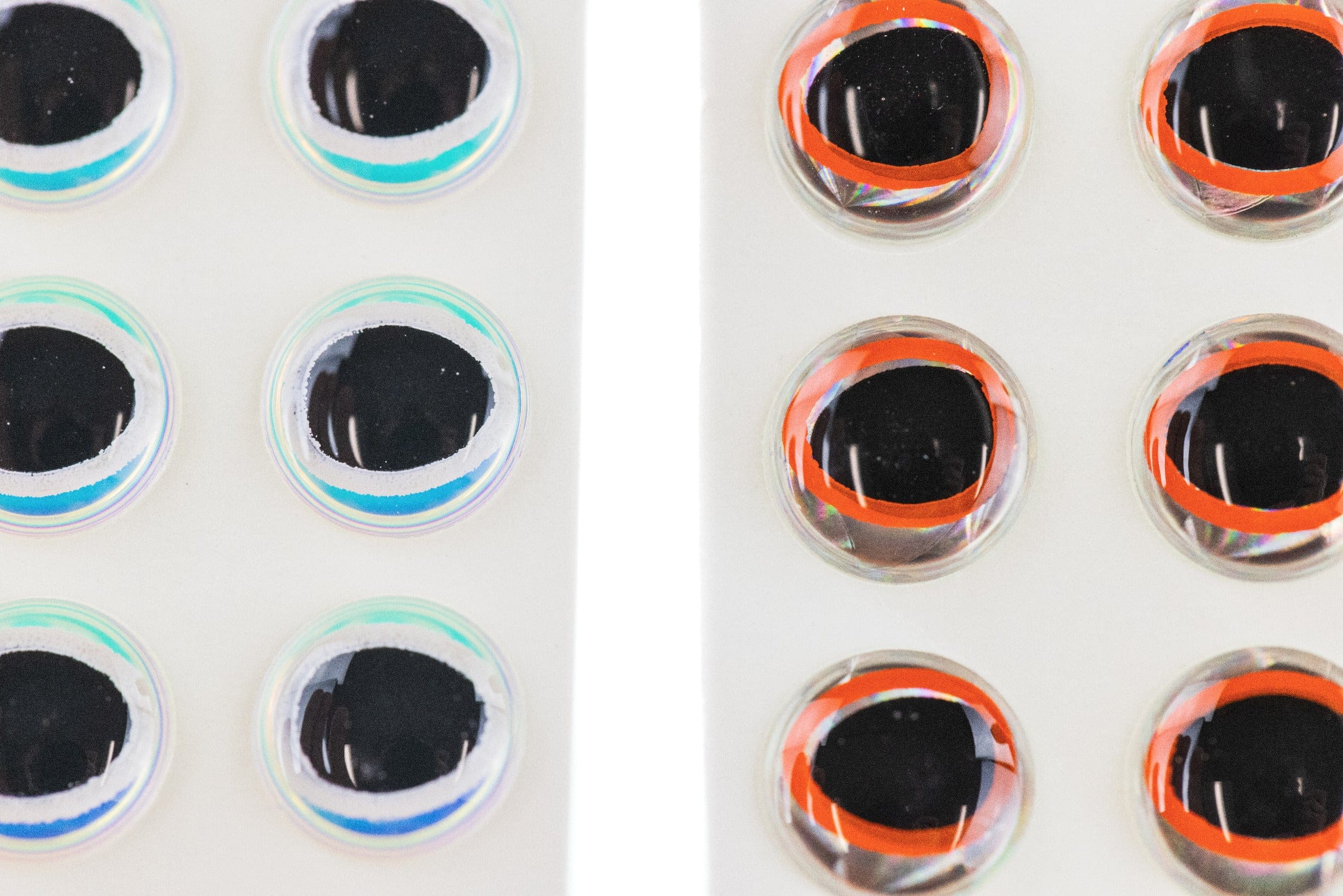 Hareline Oval Pupil 3D Adhesive Eyes