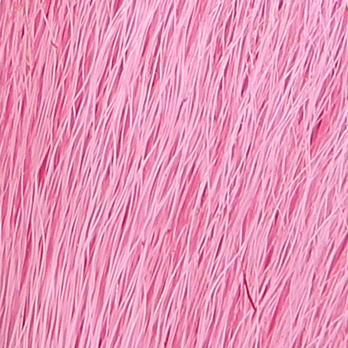 Pastel pink Hareline Northern bucktail hair, fine natural fur fibers with soft silky strands for fly tying