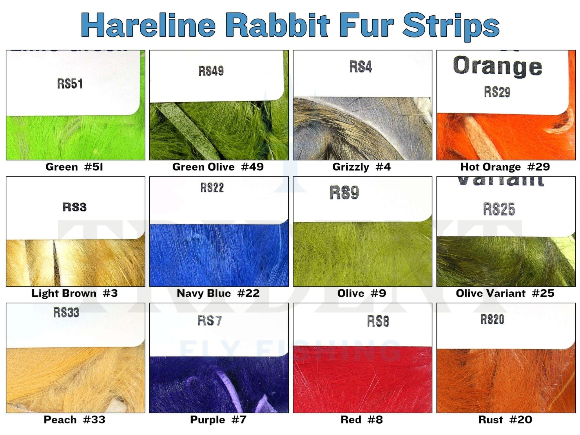 Hareline Rabbit Fur Strips