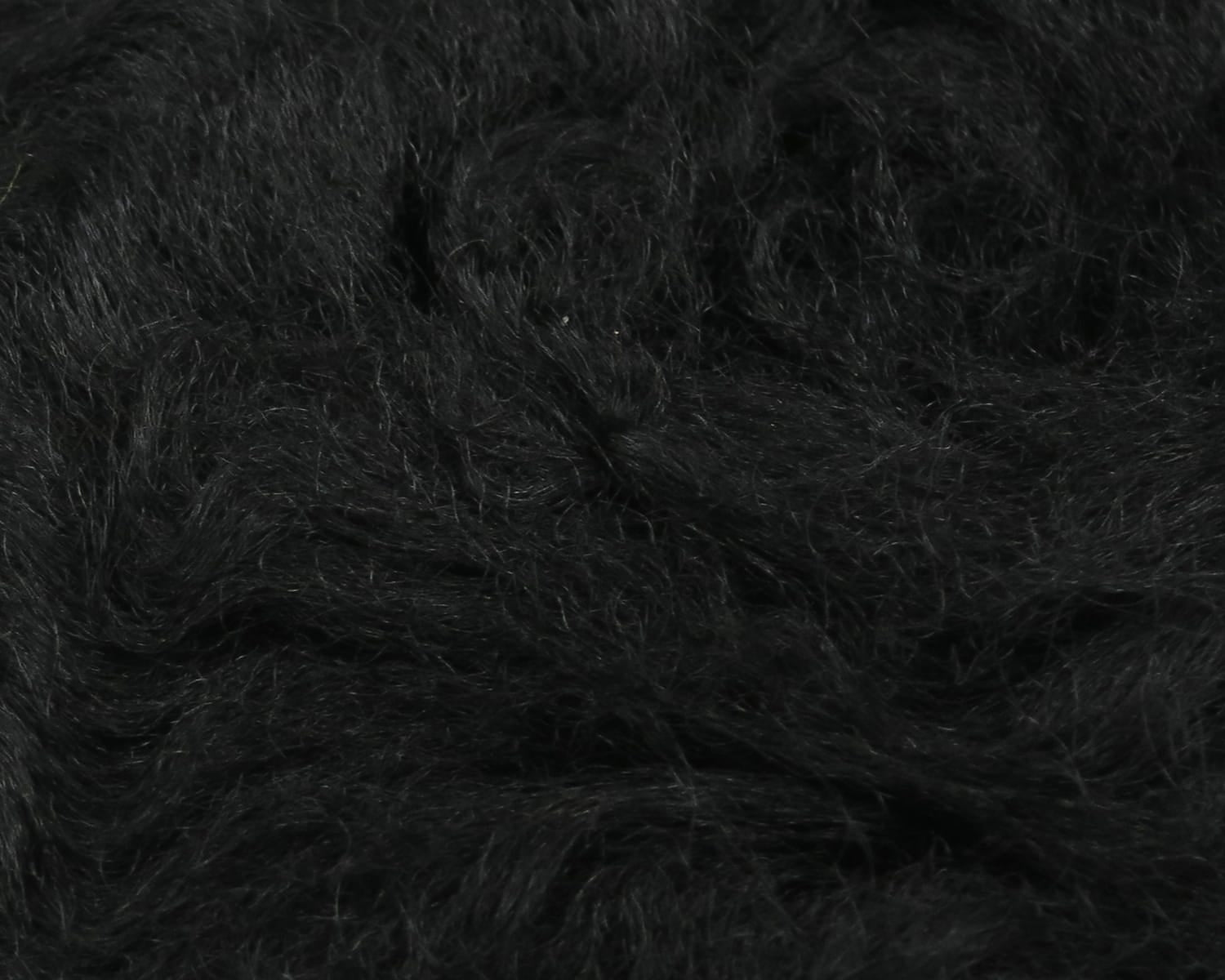 Hareline Rams Wool black soft long-haired wool dubbing for fly tying
