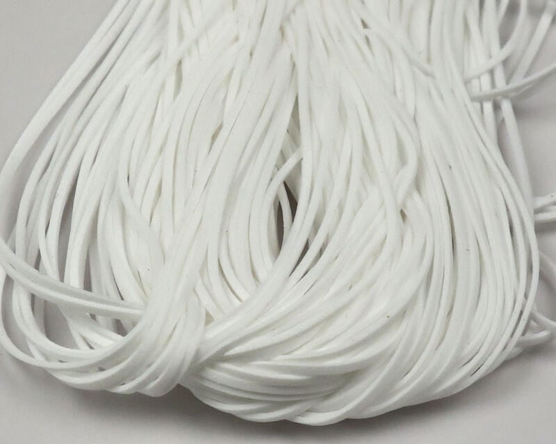 White Hareline silicone flutter legs, bundled thin flexible silicone strands for fly tying