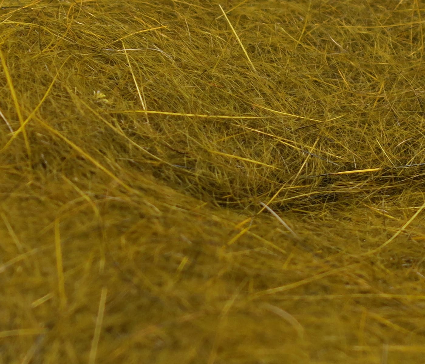 Olive mustard Hareline squirrel hair dubbing with fine fluffy fibers and long guard hairs for fly tying