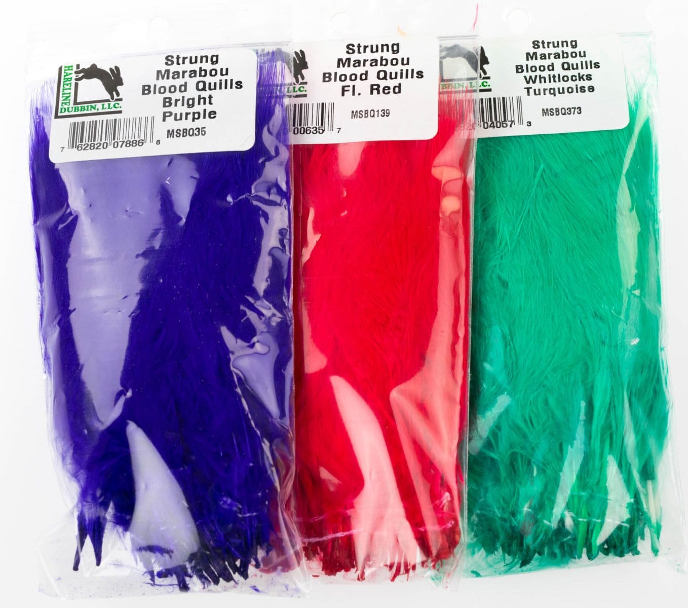 Hareline Strung Marabou Blood Quills
