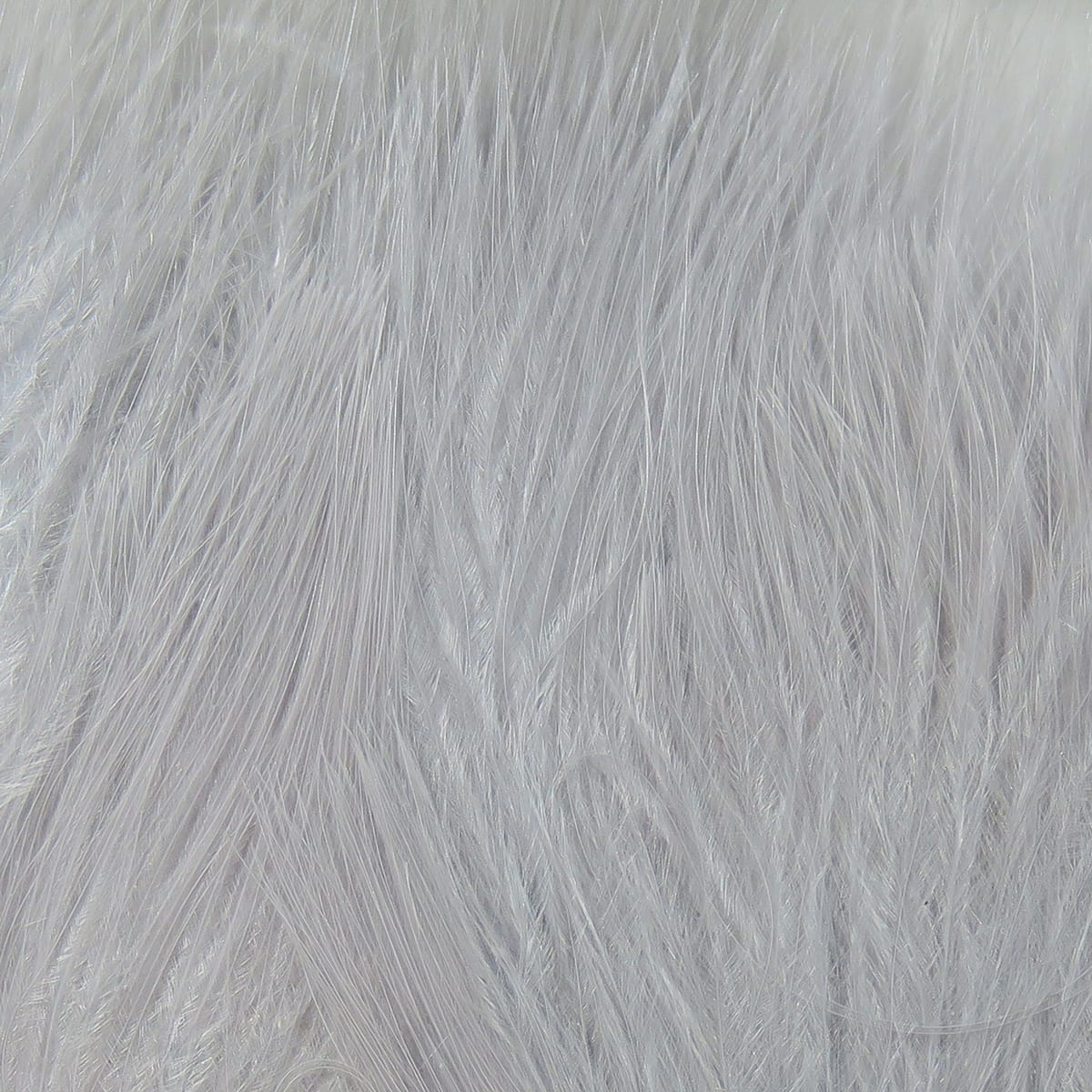 Light gray Hareline marabou blood quills, soft strung feathers for fly tying