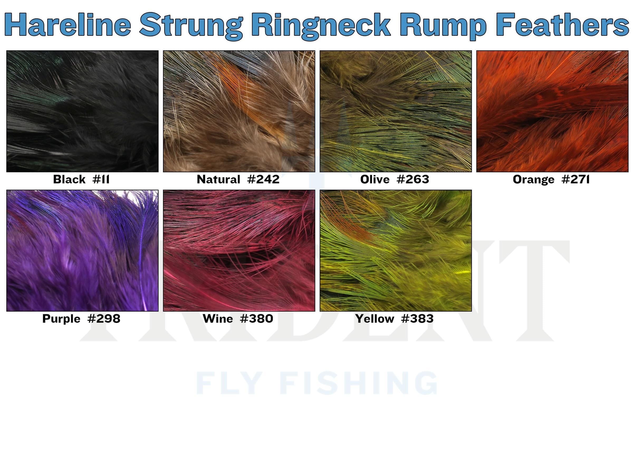 Hareline Strung Ringneck Rump Feathers