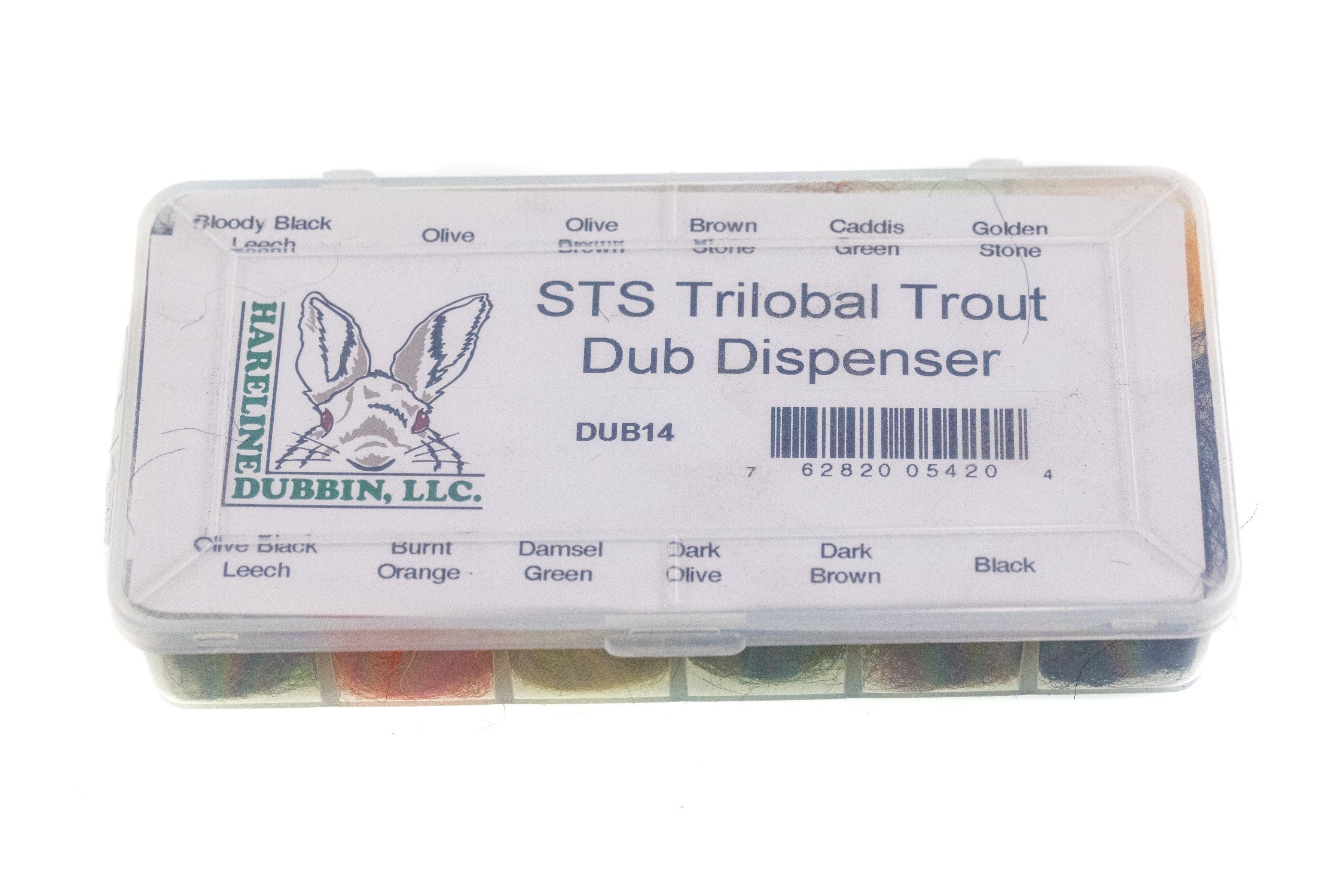 Hareline STS Trilobal Dubbing Trout Multicolor Assortment W/ Dispenser