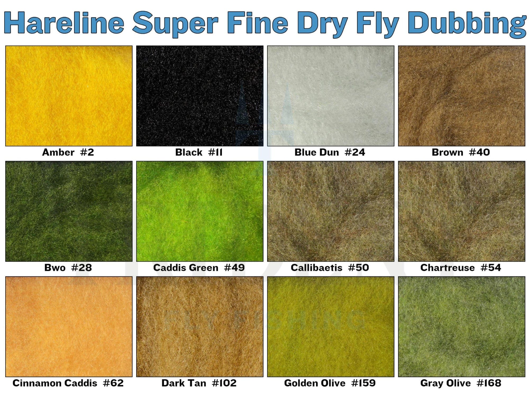 Hareline Super Fine Dry Fly Dubbing