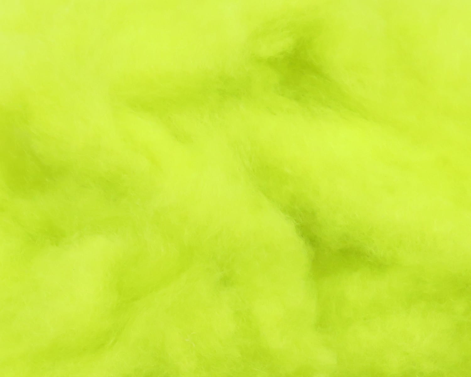 Chartreuse super fine dry fly dubbing, fluffy soft fibrous material with airy texture for fly tying