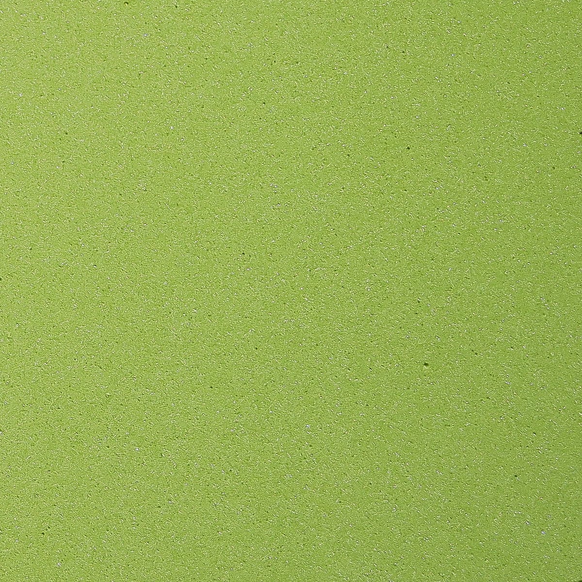 Thin Hareline lime green fly foam sheet with fine textured surface and subtle sparkle for fly tying