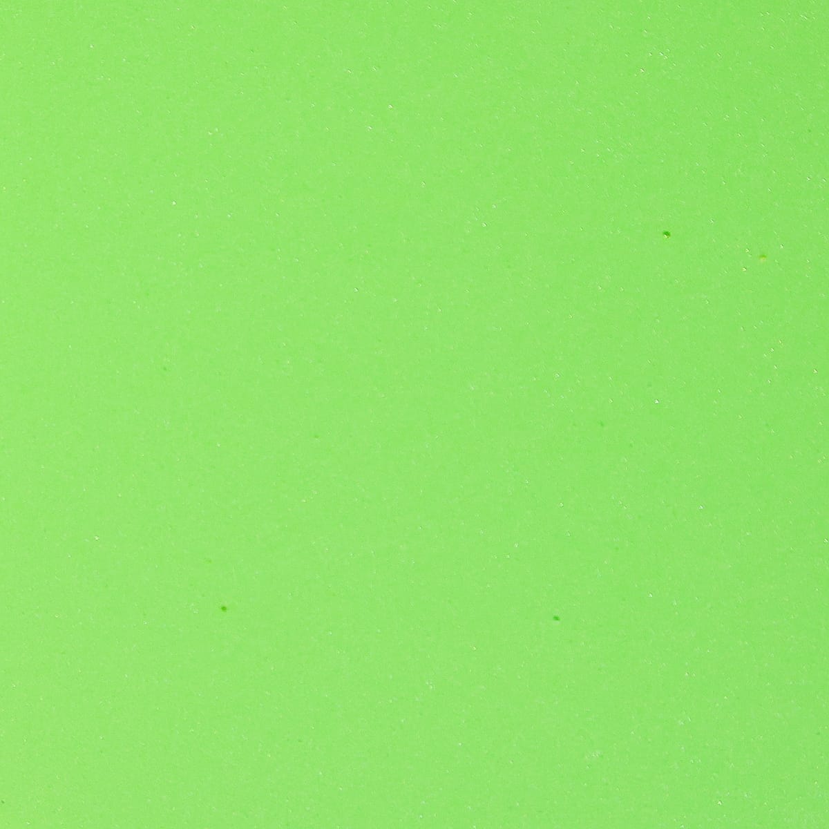 Hareline thin fly foam sheet bright chartreuse green, smooth slightly textured foam for fly tying