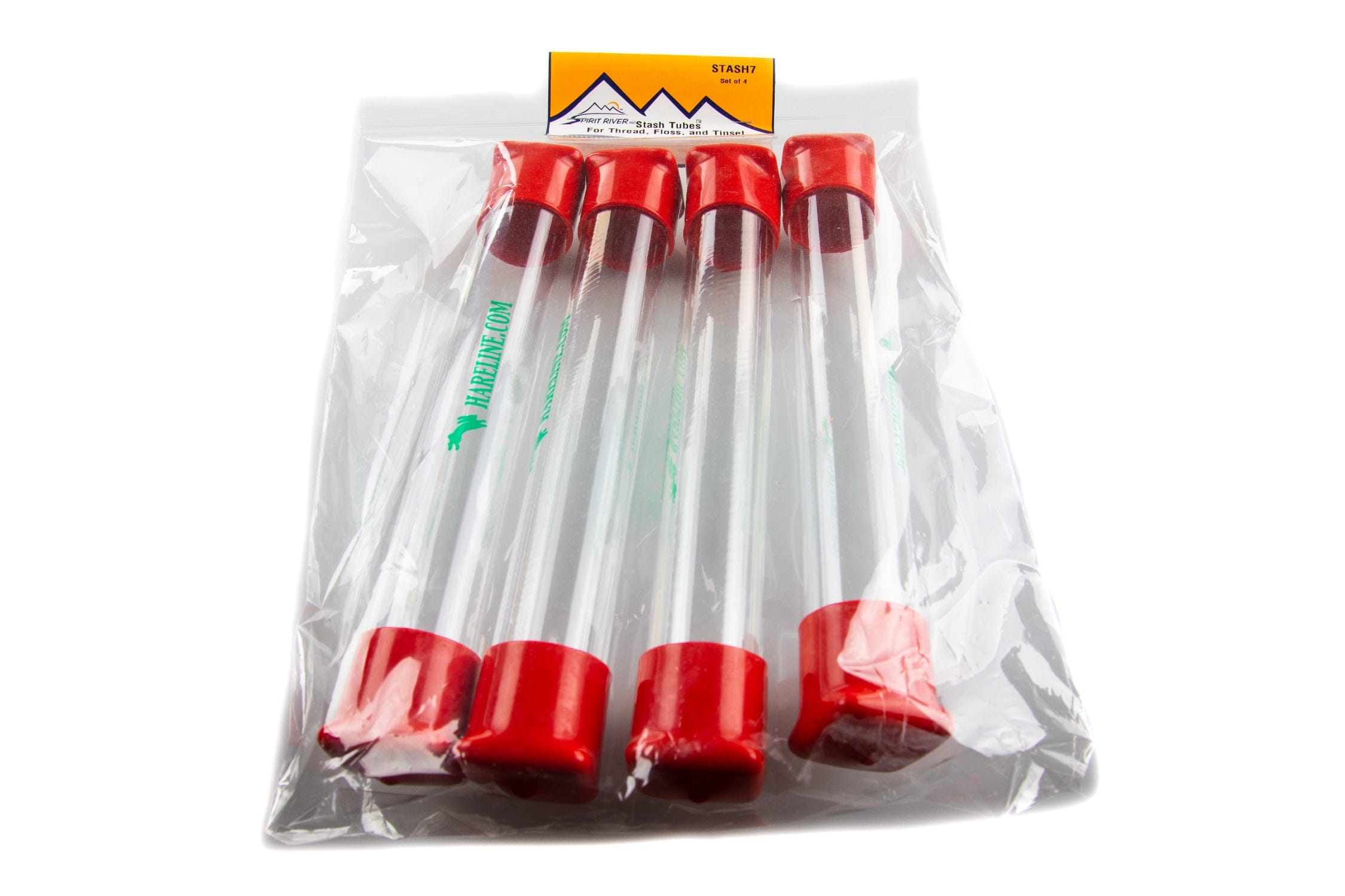 Hareline Thread Spool Stash Tubes Set of 4