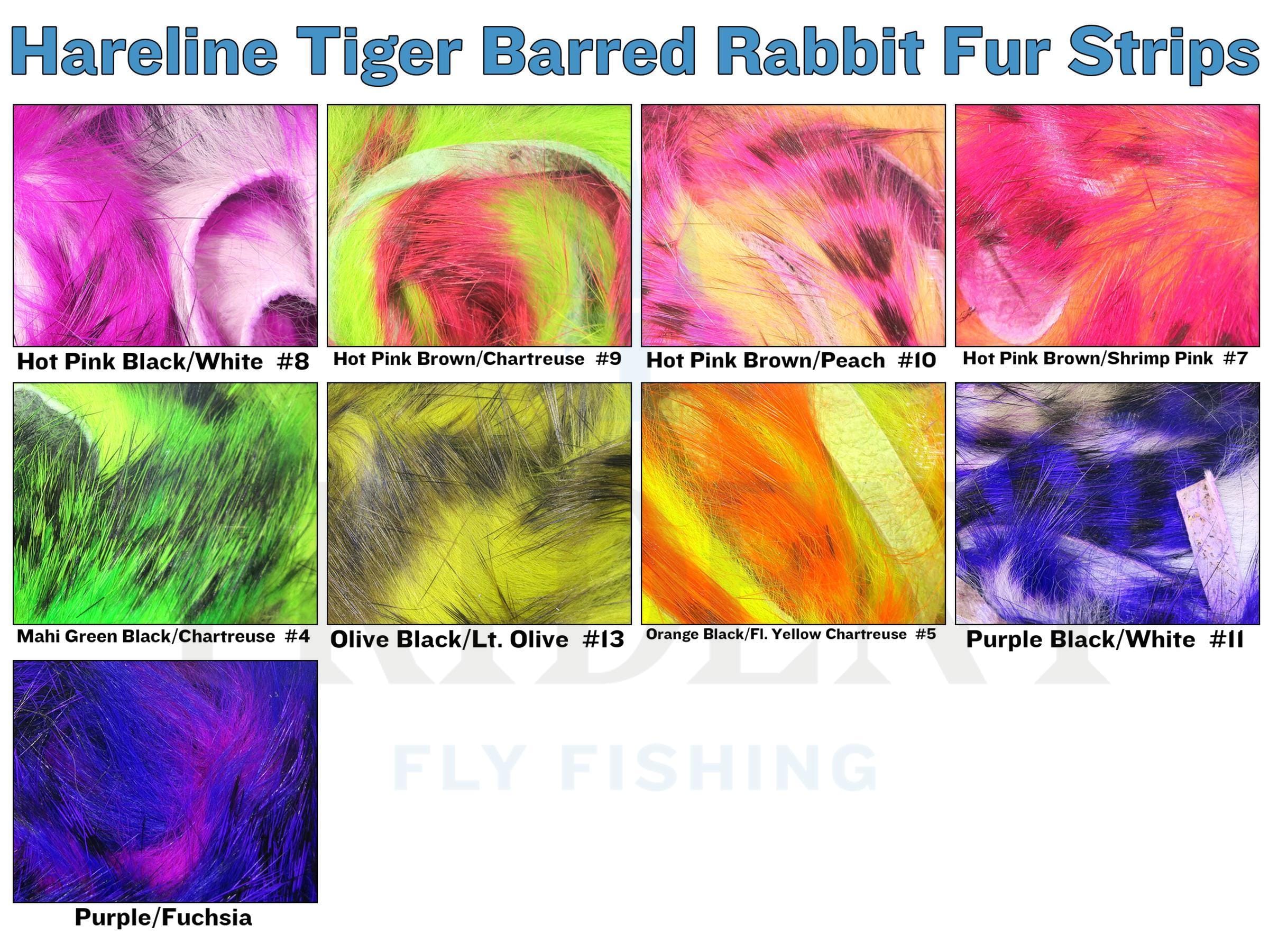 Hareline Tiger Barred Rabbit Fur Strips