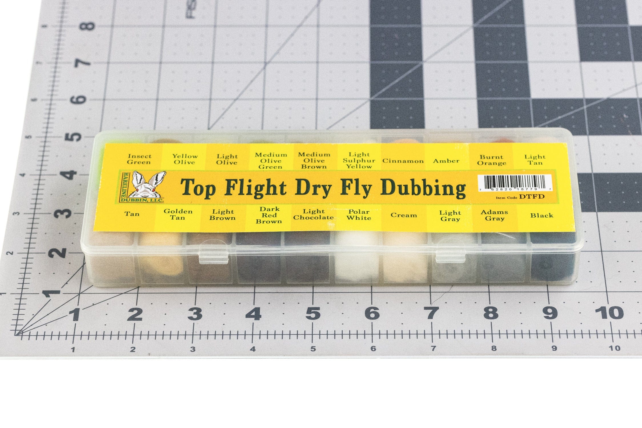 Hareline Top Flight Dry Fly Dubbing - Multi Color Assortment w/ Dispenser