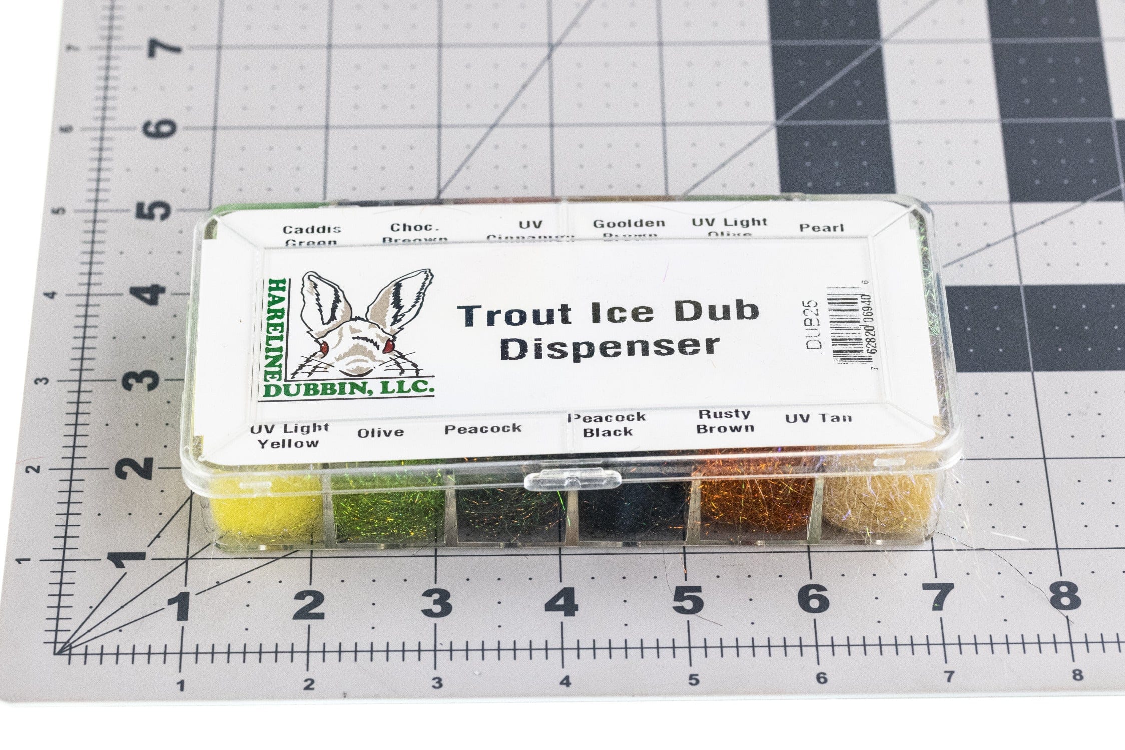 Hareline Trout Ice Dub - Multi Color Assortment w/ Dispenser