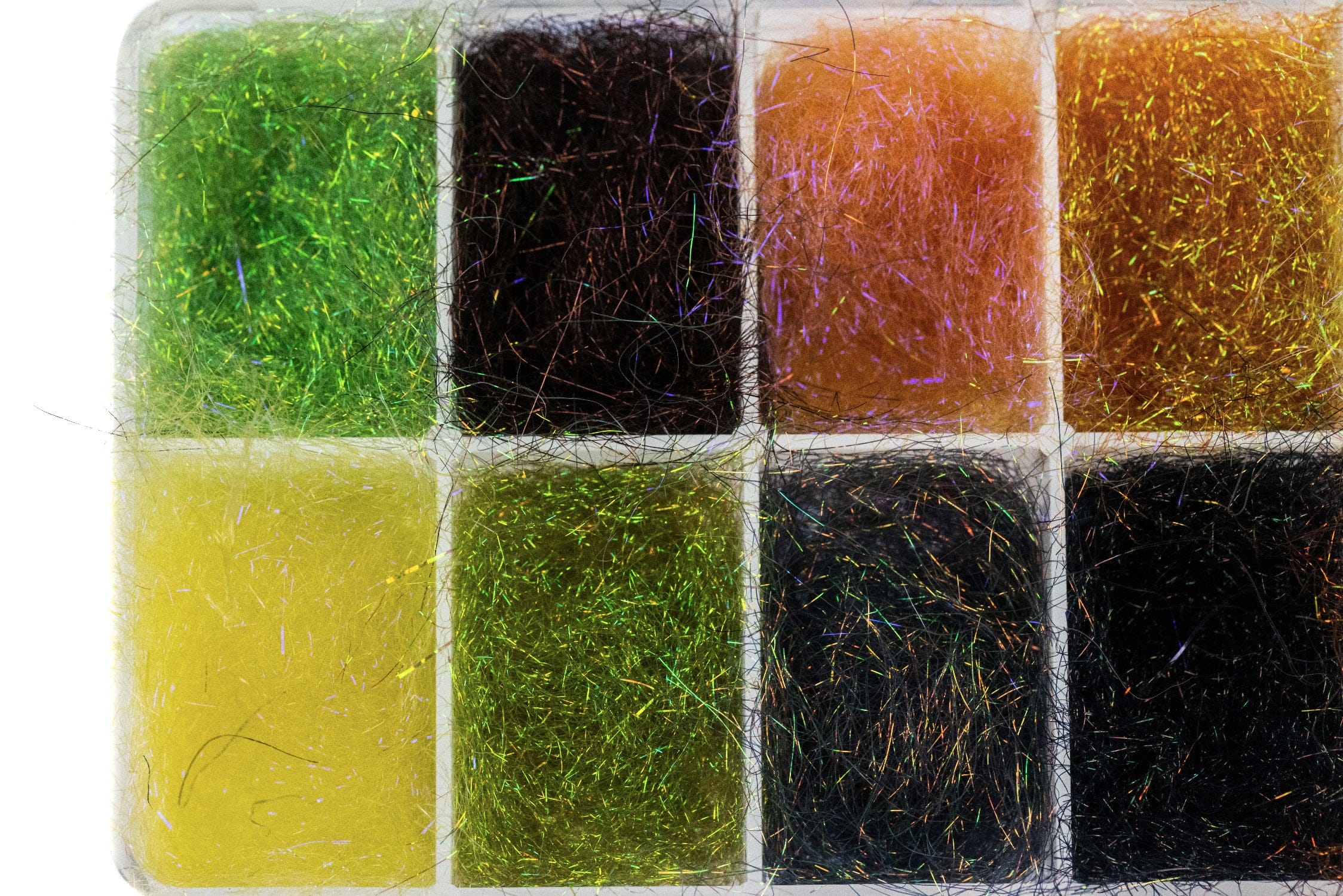 Hareline Trout Ice Dub - Multi Color Assortment w/ Dispenser