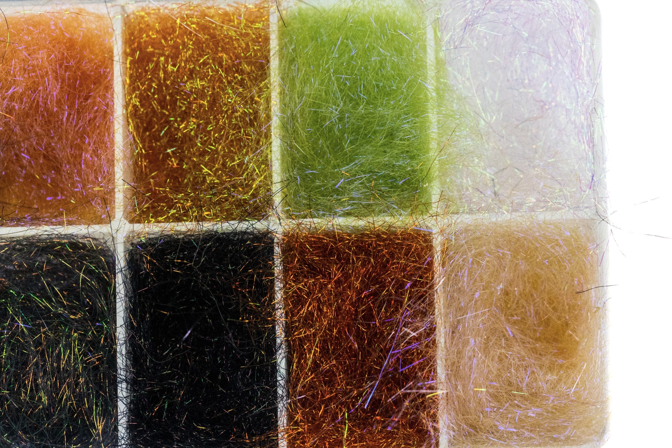 Hareline Trout Ice Dub - Multi Color Assortment w/ Dispenser
