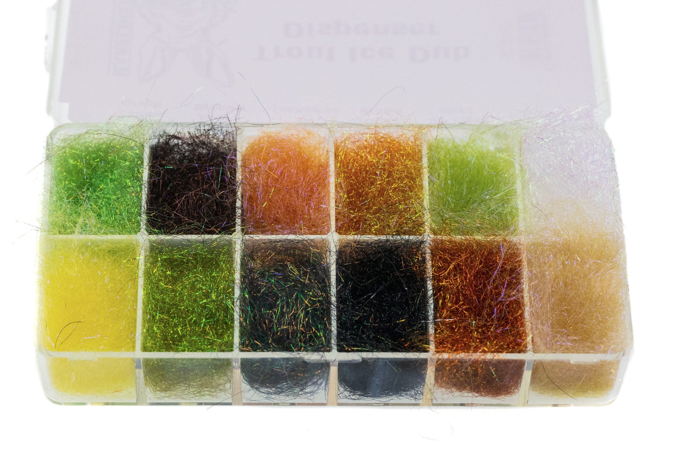Hareline Trout Ice Dub - Multi Color Assortment w/ Dispenser