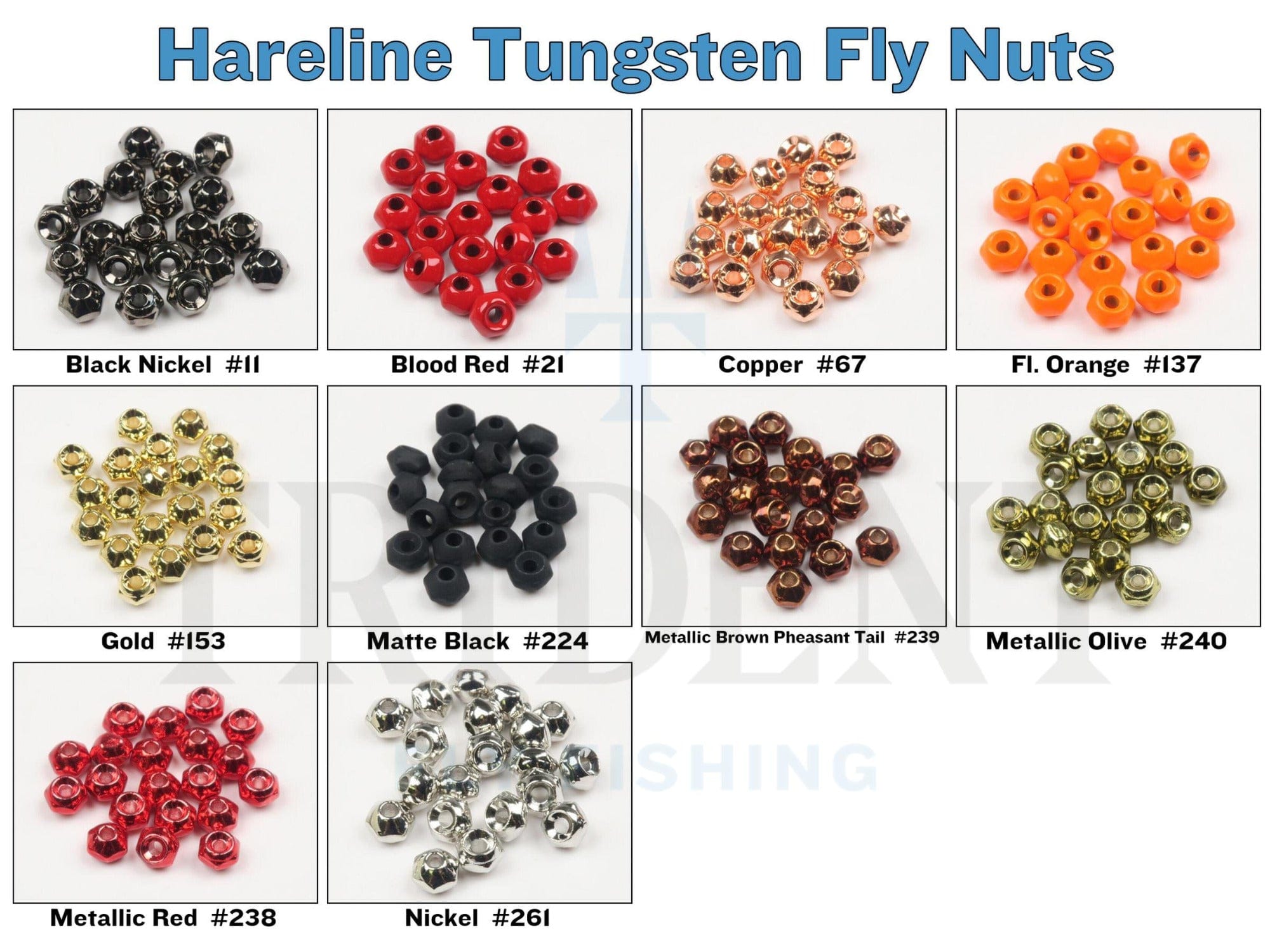 Hareline Tungsten Fly Nuts
