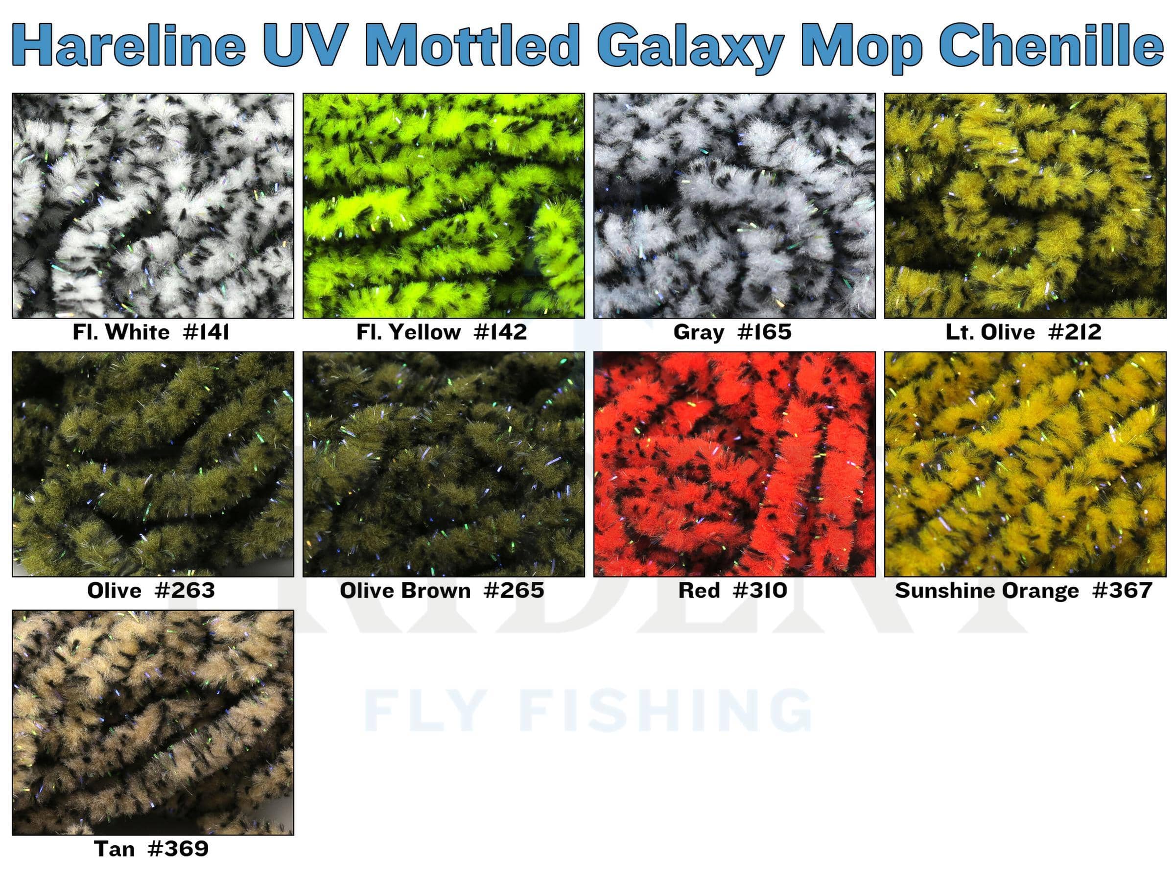 Hareline UV Mottled Galaxy Mop Chenille