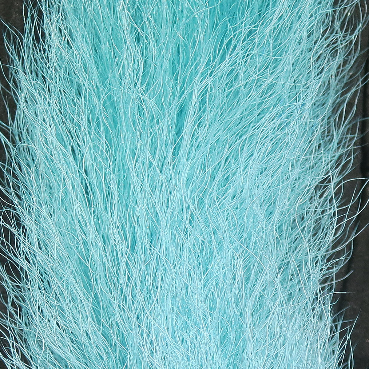 Turquoise Hareline UV2 calf tail, soft long wispy hair fibers for fly tying