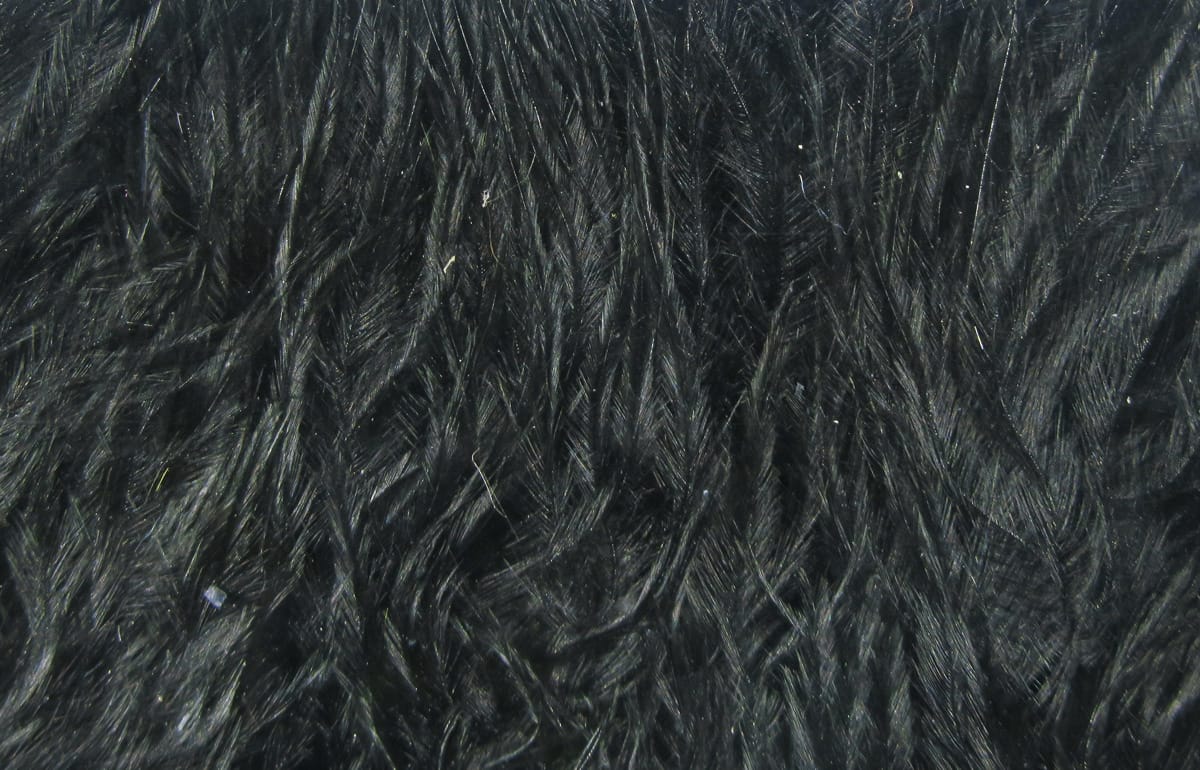 Black marabou feathers for Woolly Bugger flies, long soft fluffy fibers for fly tying and streamer patterns