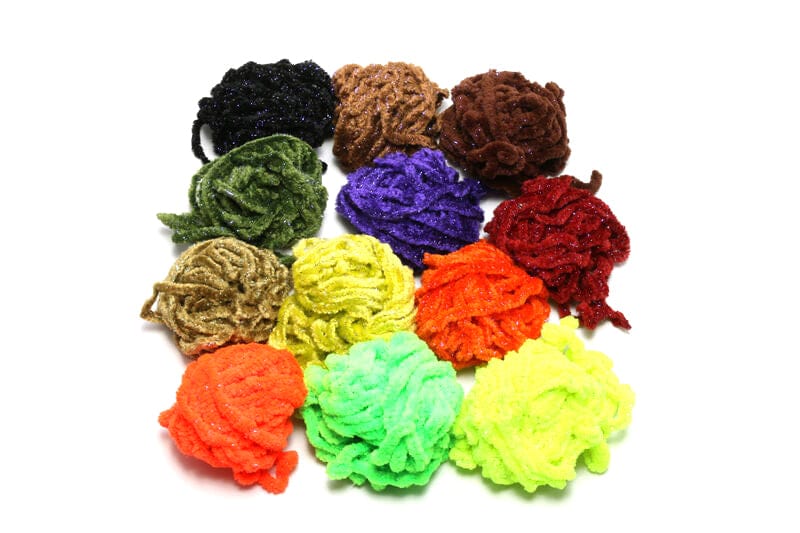 Hareline Wooly Bugger Tinsel Core UV Rayon Chenille