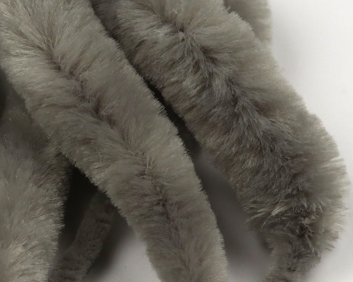 Olive-gray Mangum's Micro Dragon Tails, soft fuzzy synthetic fur strips for fly tying