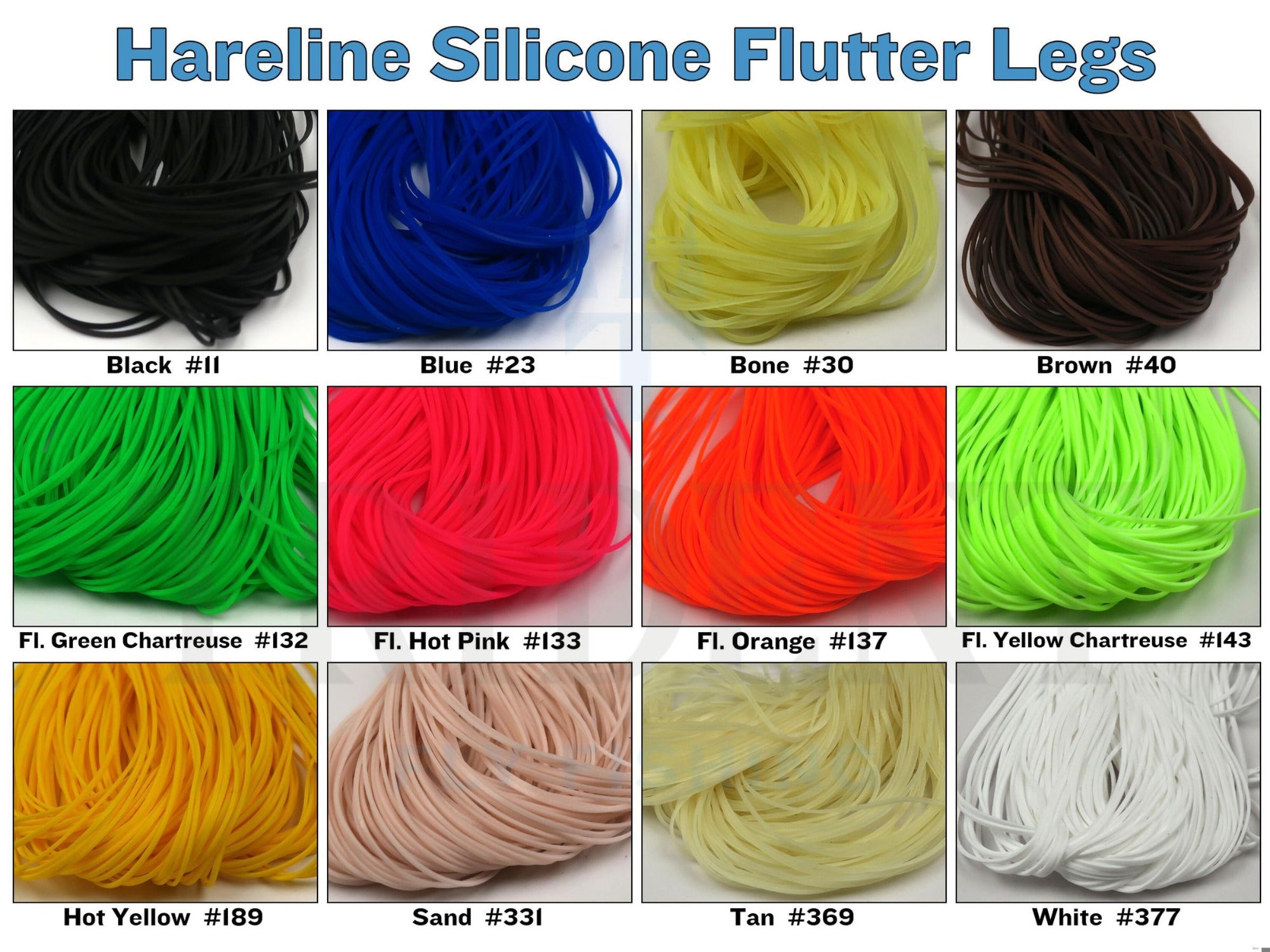 Hareline Silicone Flutter Legs