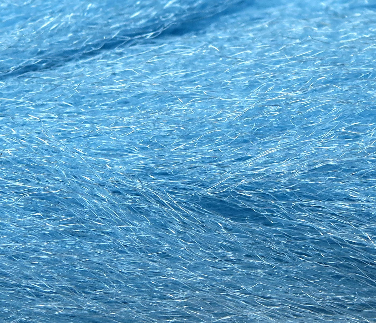 Light blue Hedron Neer Hair synthetic fibers, fine shiny wisps and layered texture for fly tying
