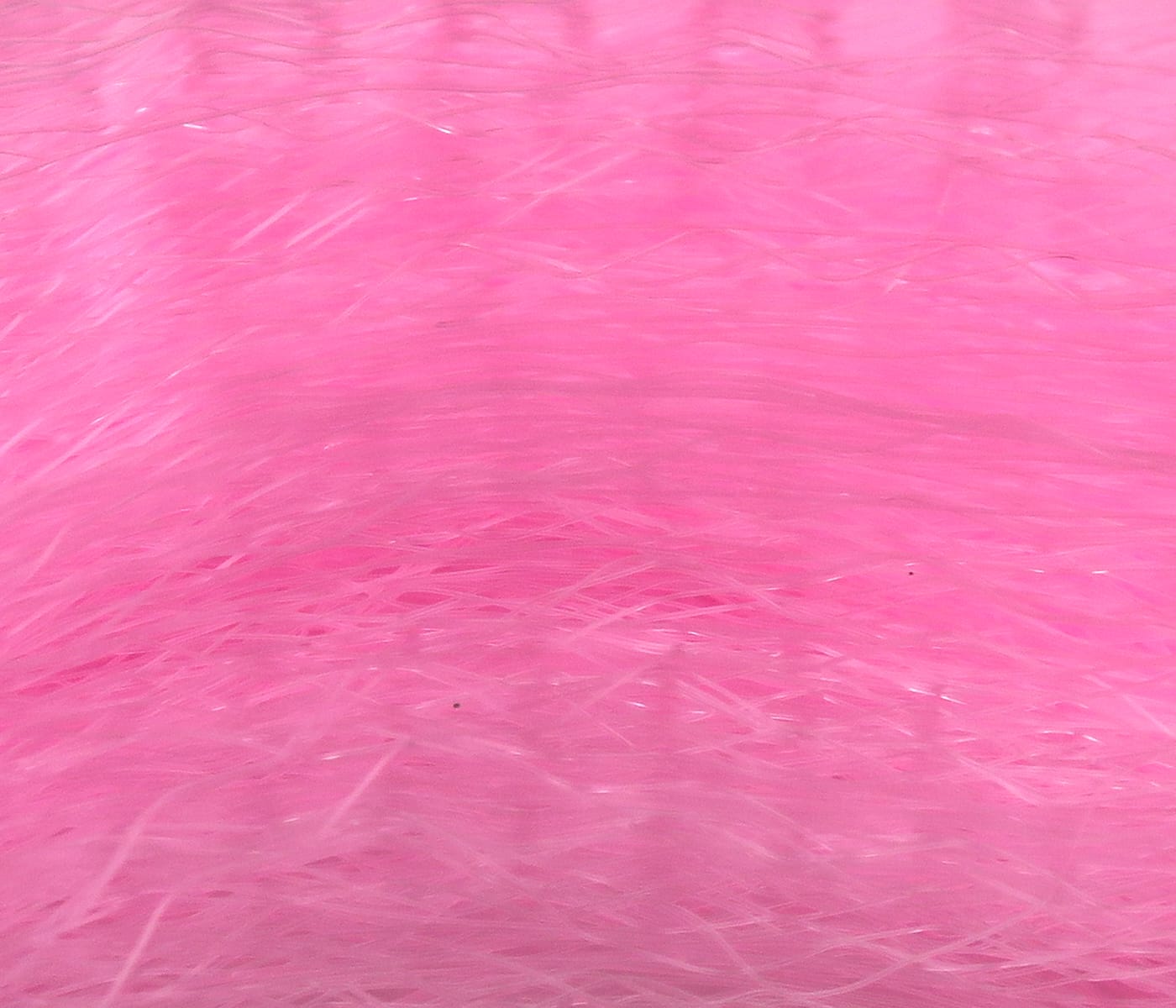 Hedron Supreme Super Hair bright pink synthetic fibers for fly tying, fine glossy wispy strands with smooth sheen