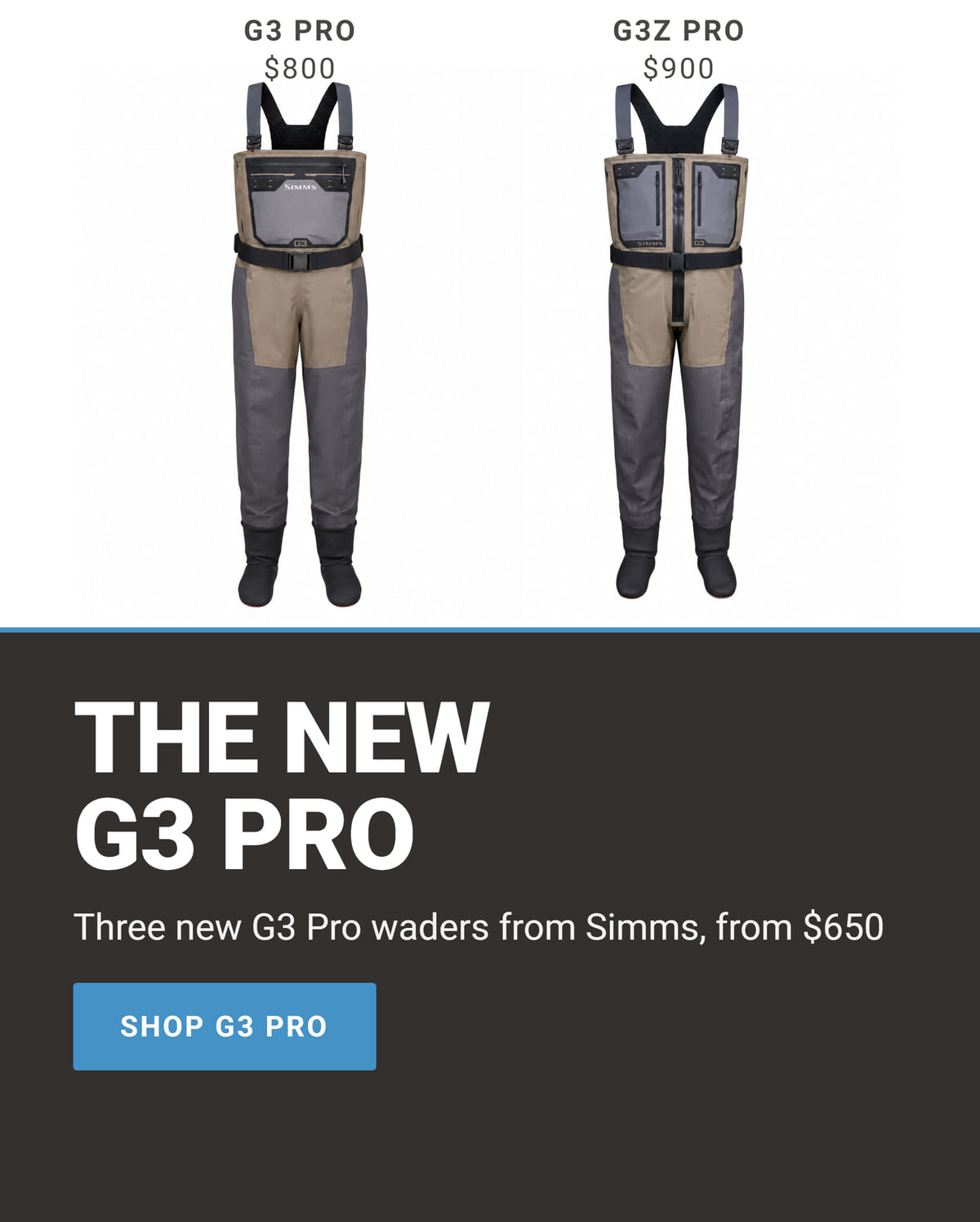 The new Simms G3 Pro waders, from $650