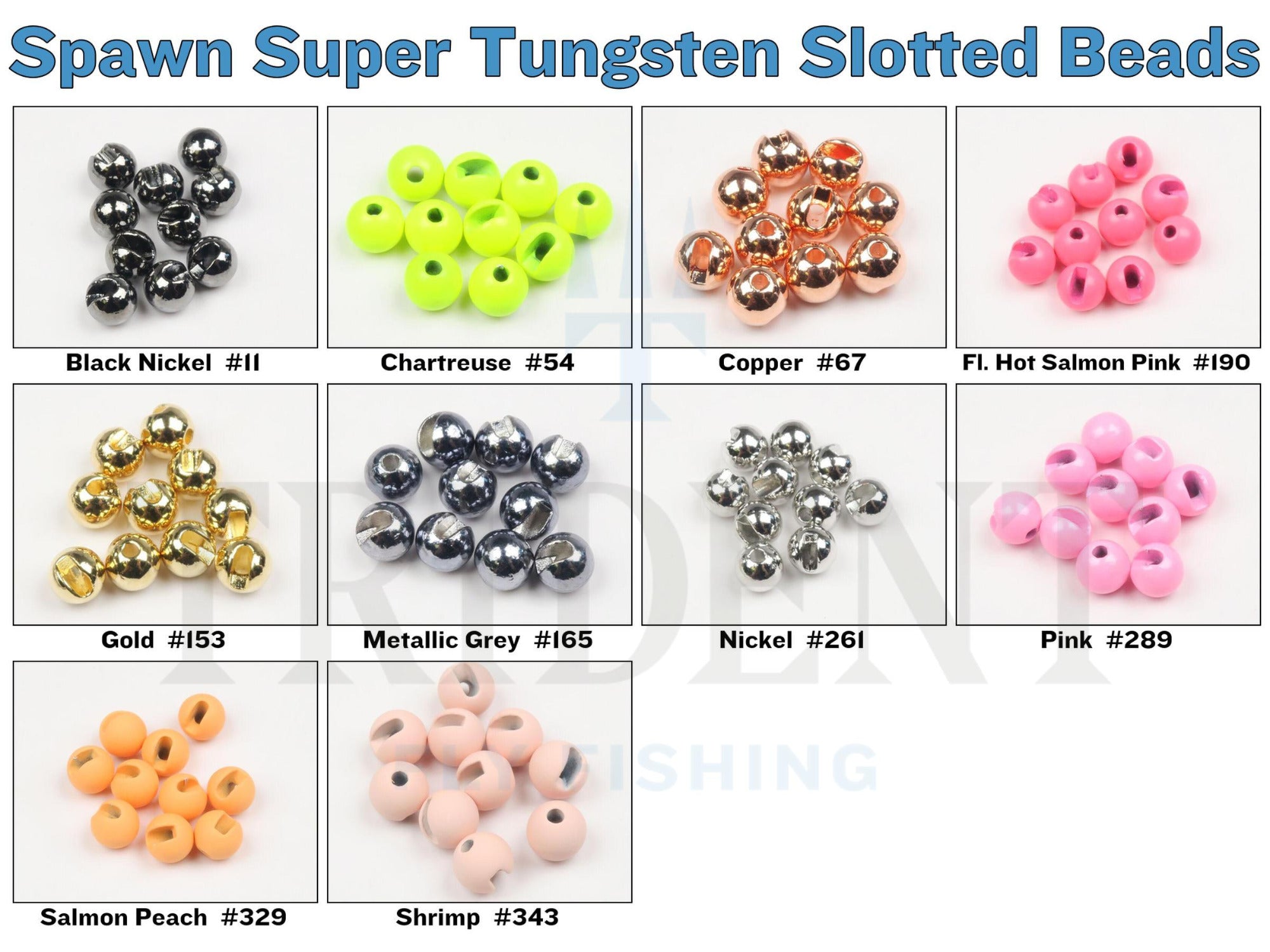 Spawn Super Tungsten Slotted Beads | Trident Fly Fishing