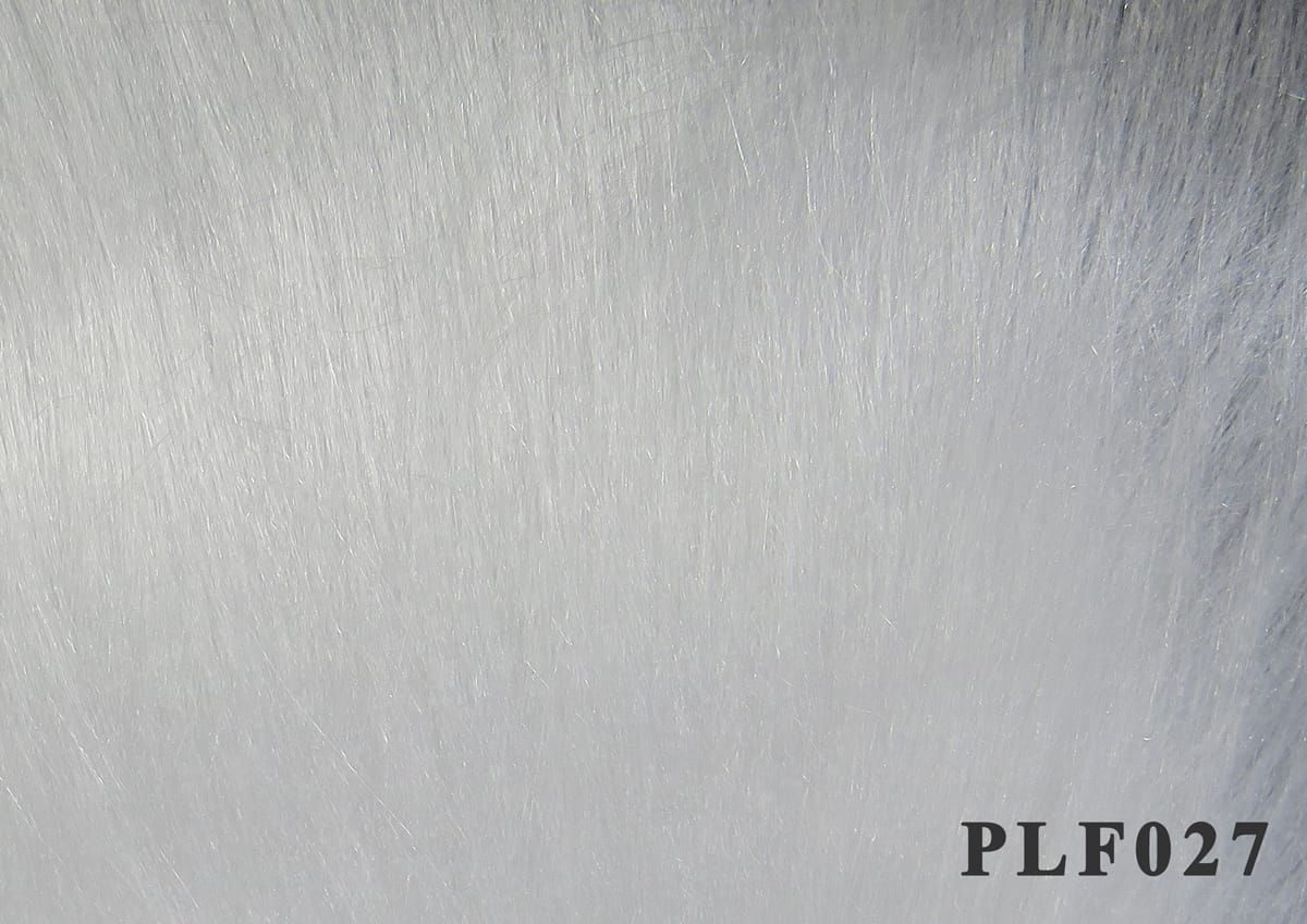 Silvery white polar fibre synthetic strands with long silky, wispy texture for fly tying